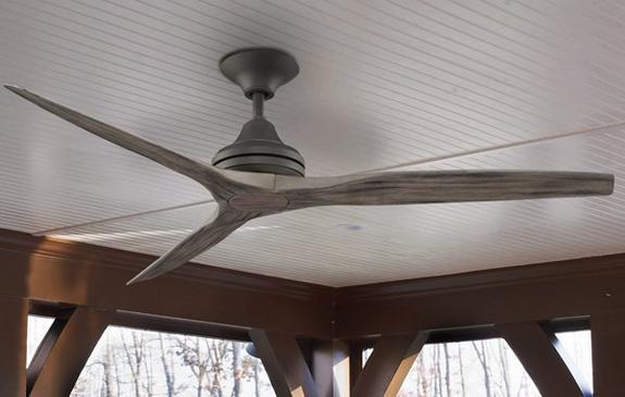 Indoor/outdoor fan with reversible motor