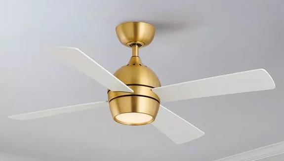 Remote controlled globe cage ceiling fan