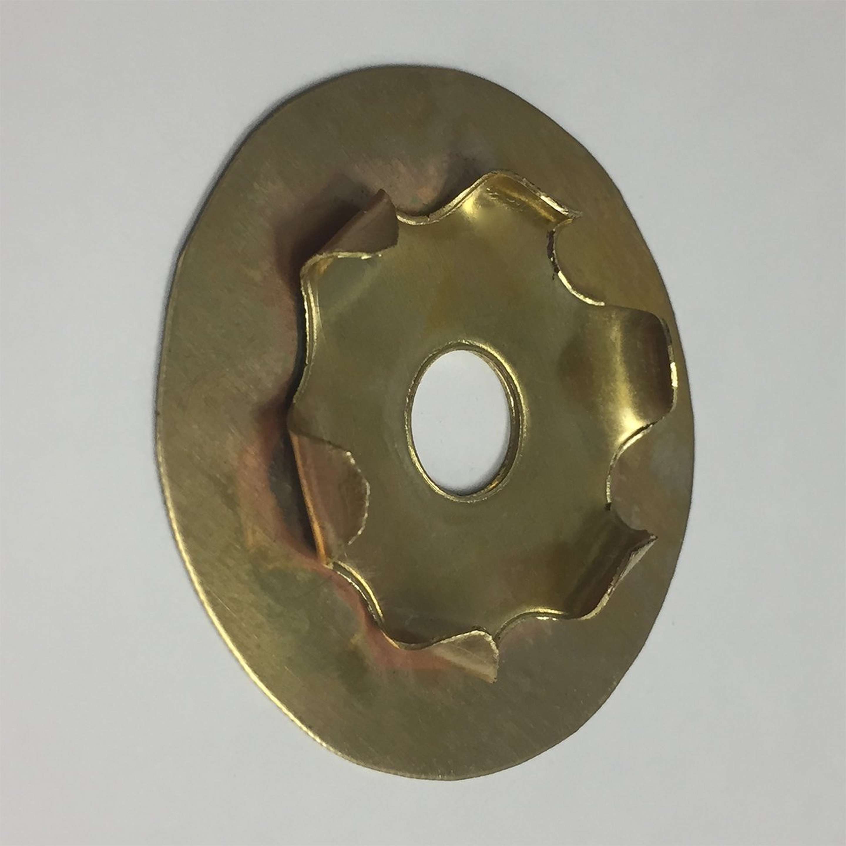 A Uno / Euro Adapter with Brass color