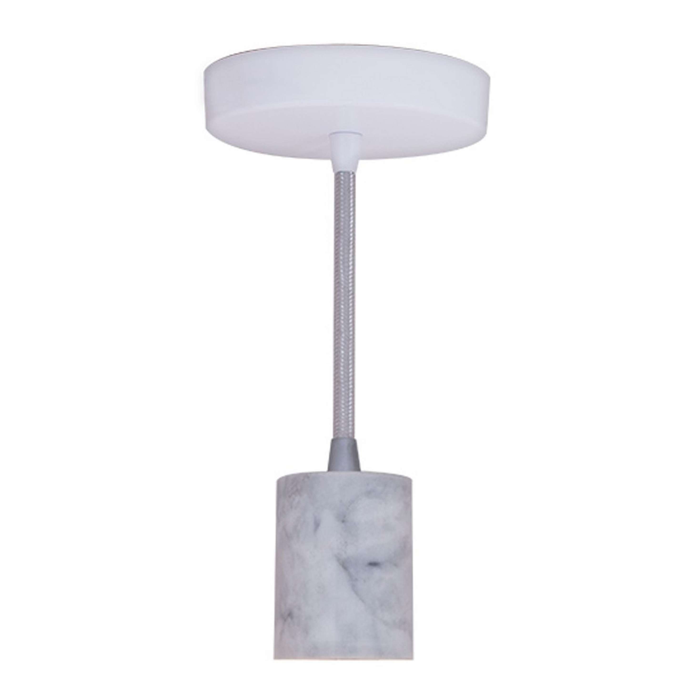A White Marble Pendant Hardware with White marble color