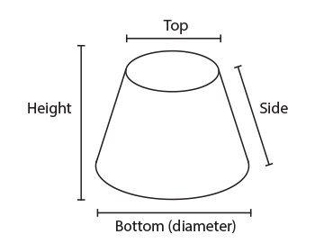 Lamp Shade Sizing Chart