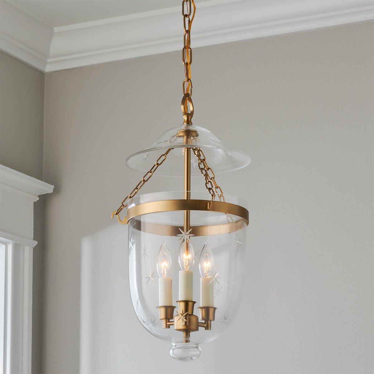 Smoke bell deals lantern pendant lighting