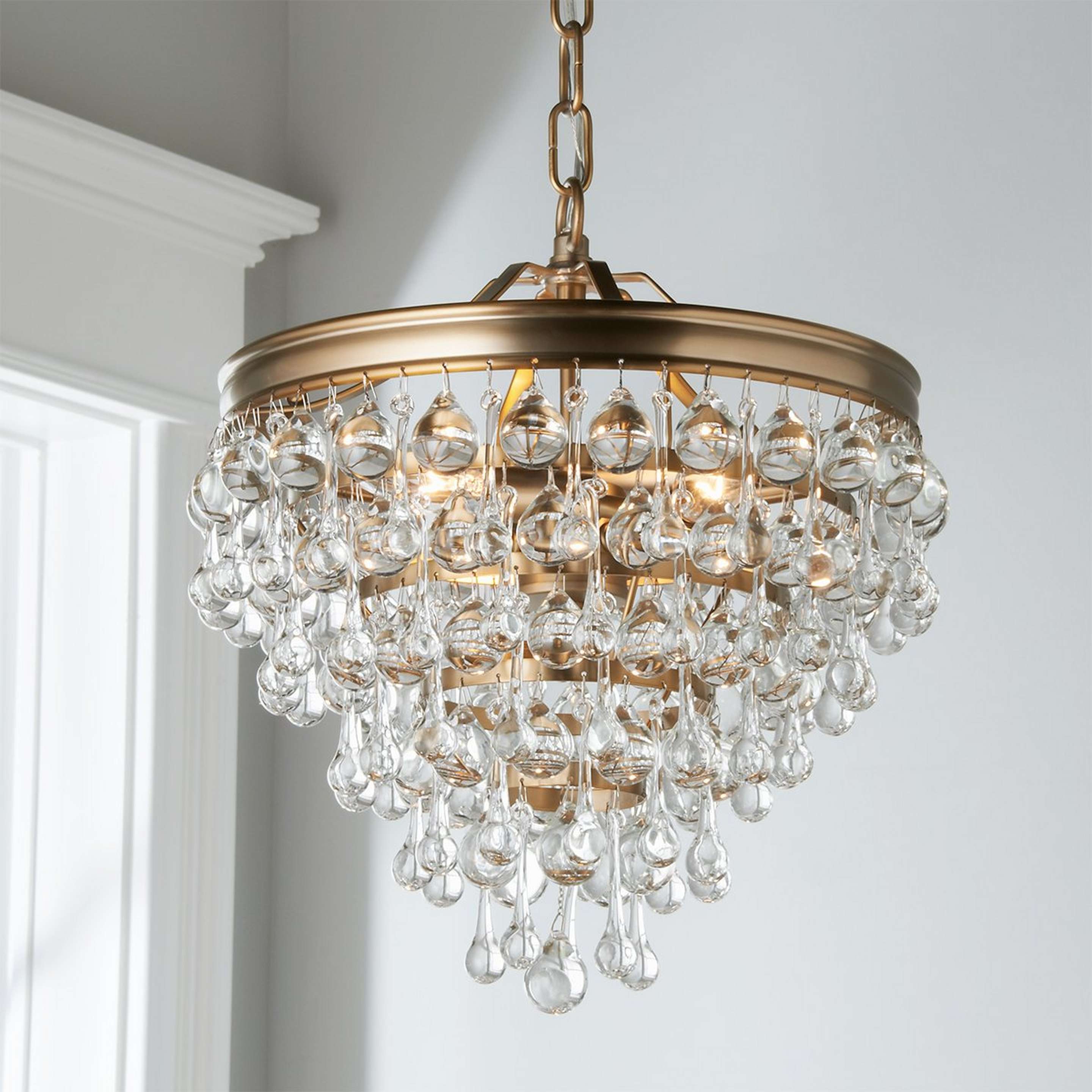 A Crystal Ball Wedding Cake Lantern - Convertible with Gold color