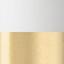 Matte White / Satin Brass