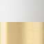 Matte White / Satin Brass