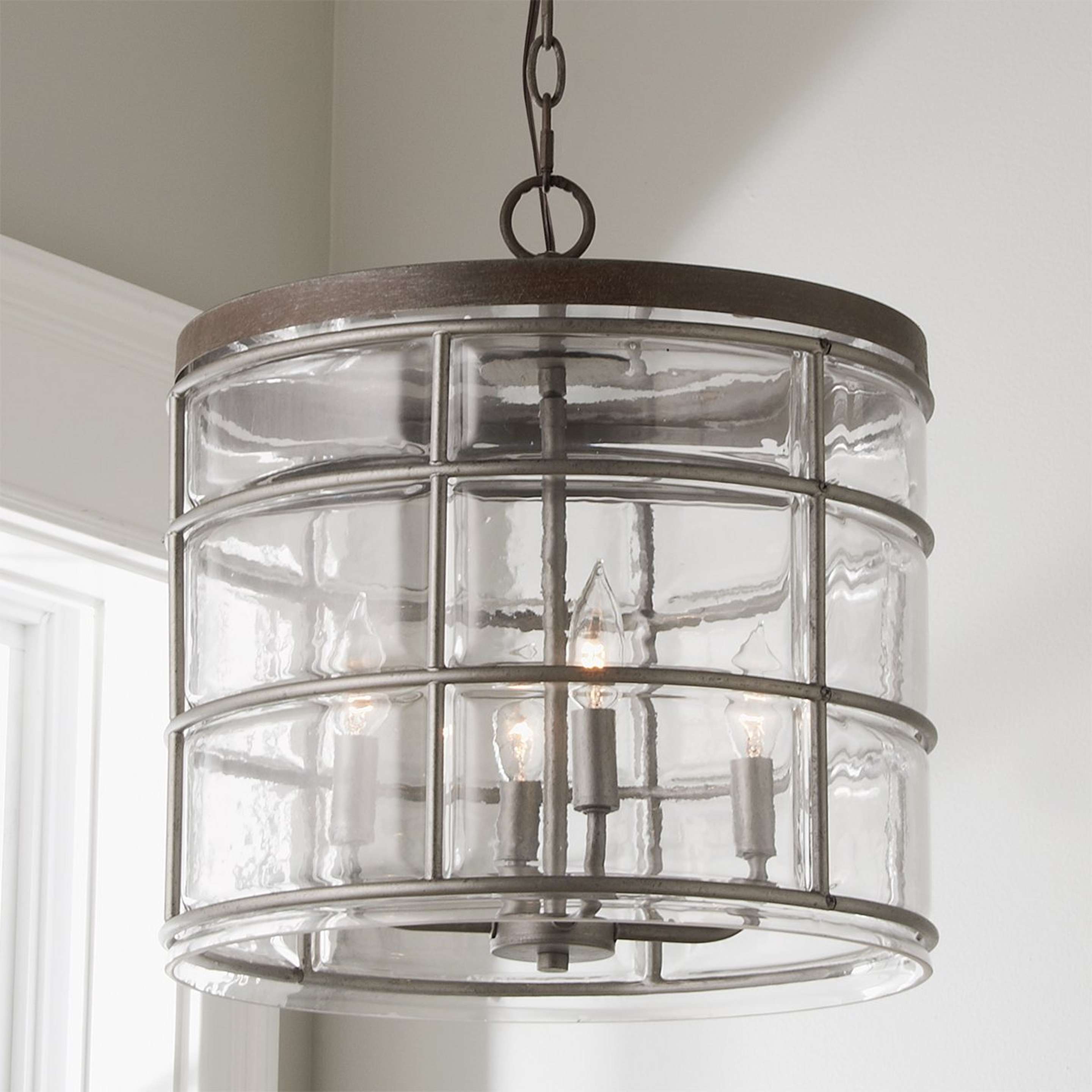 A Urban Coastal Lantern with Weathered Bronze / Aged Gray color