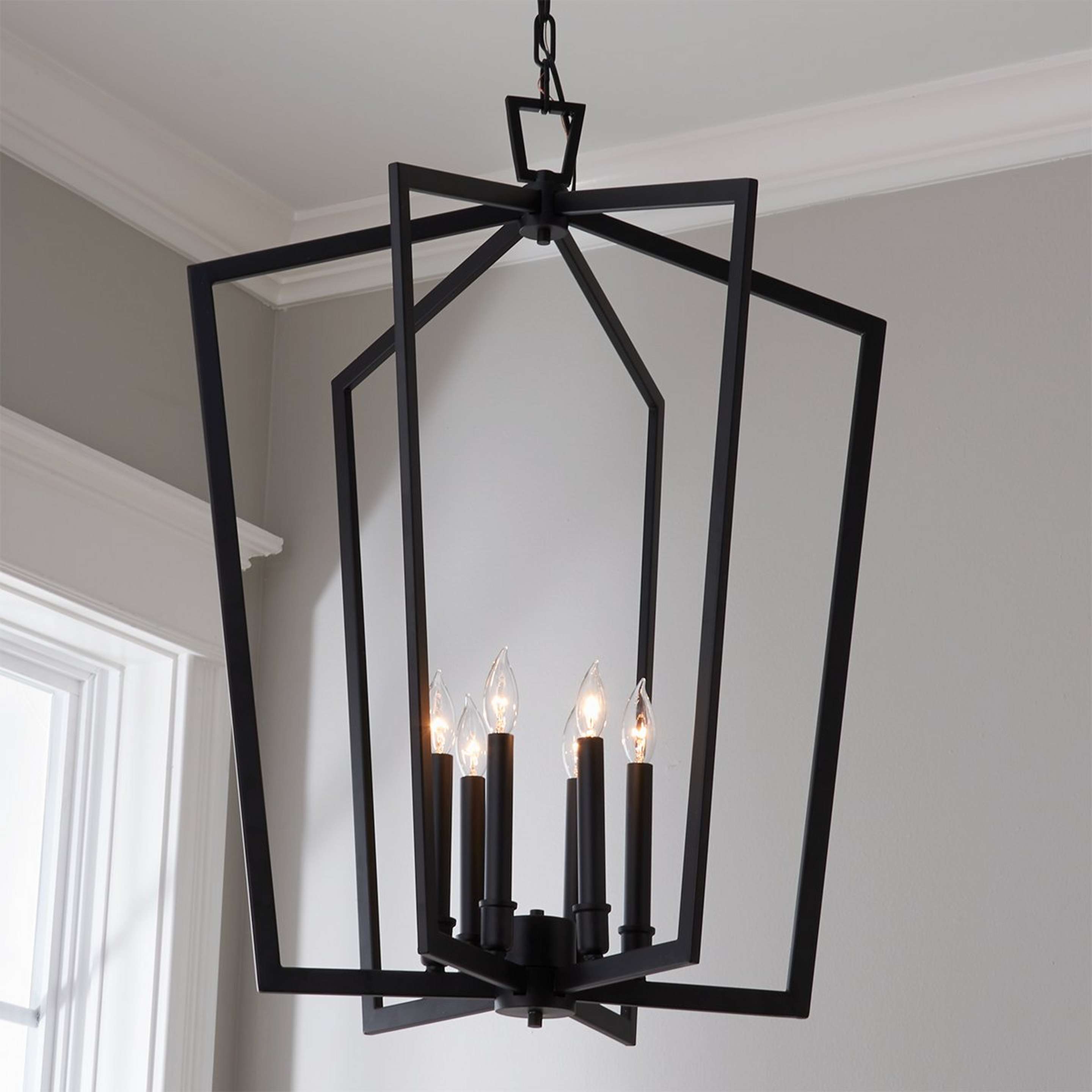 A Conservative Contemporary Lantern with Black color