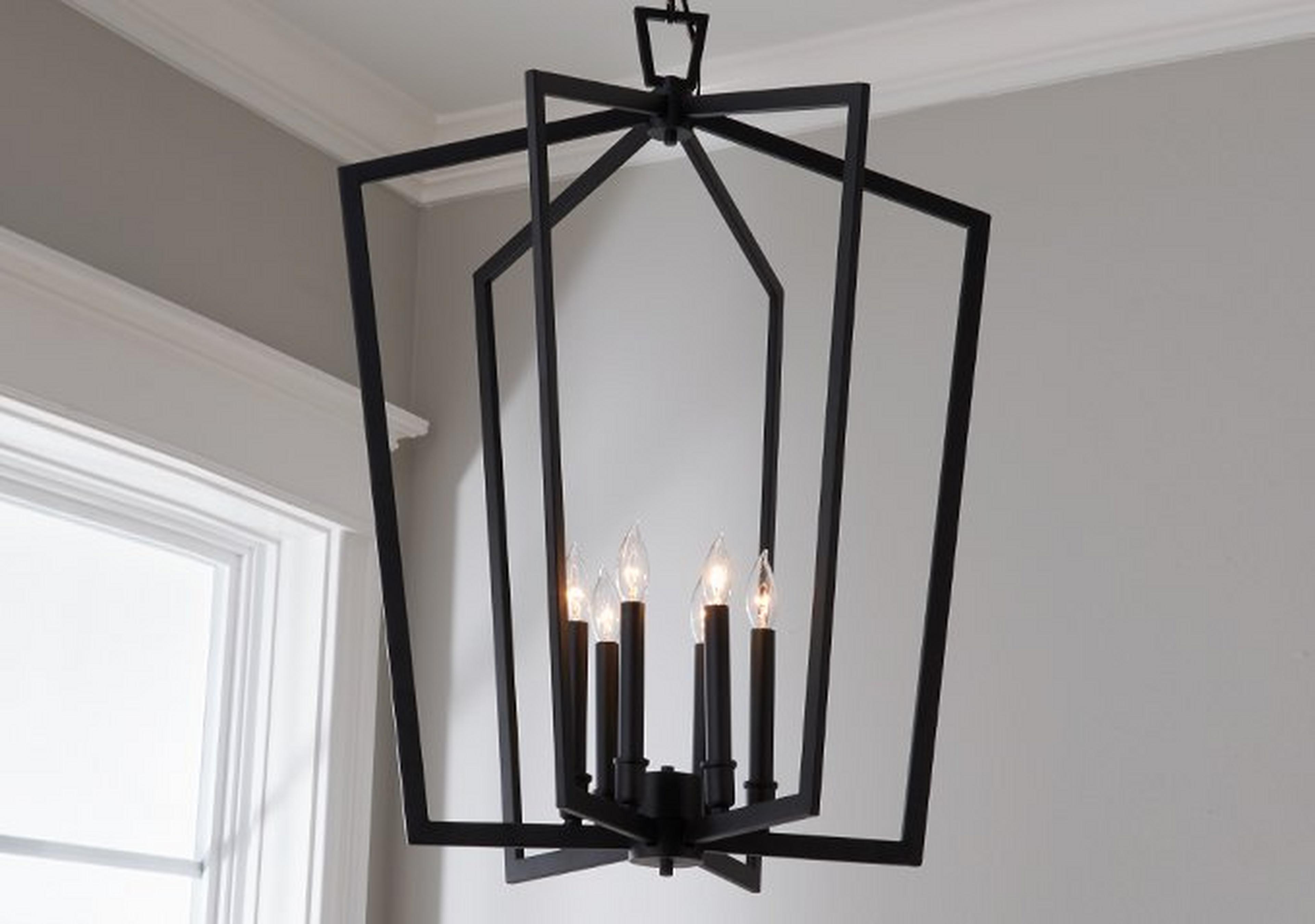Black Conservative Contemporary Lantern