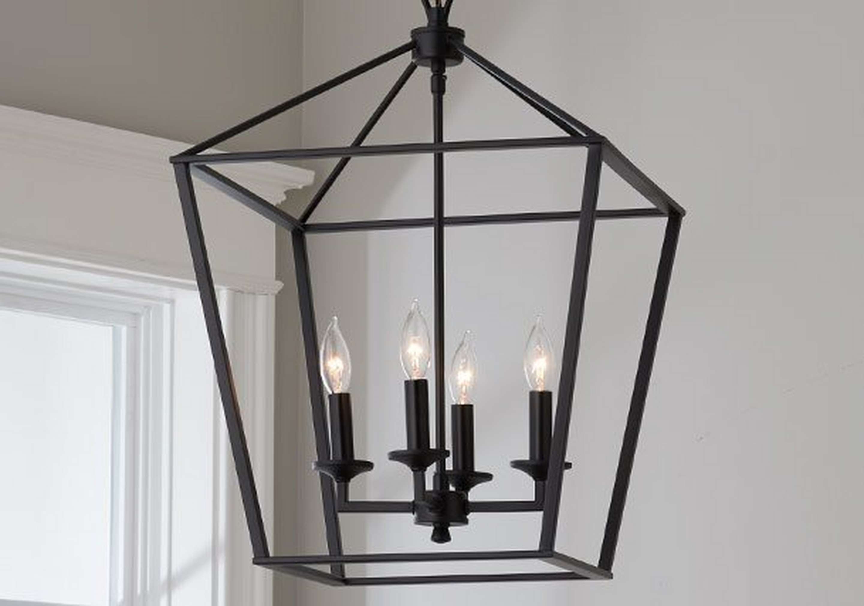 Medium Black Leon Lantern 