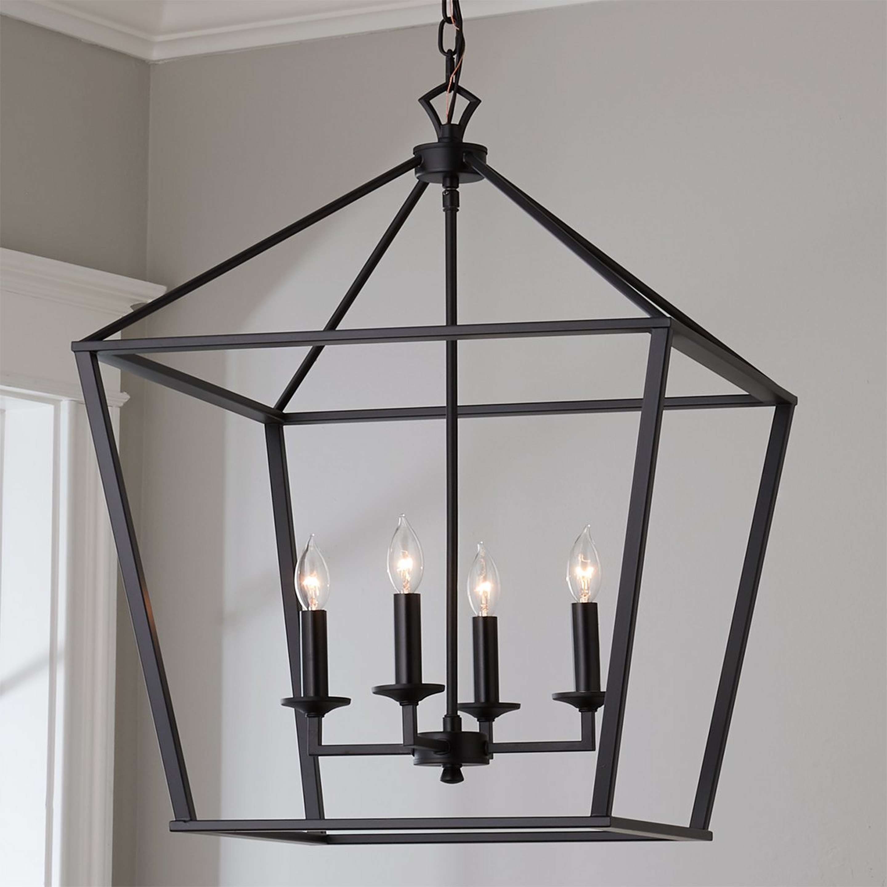 A Leon Lantern - Large with Black color