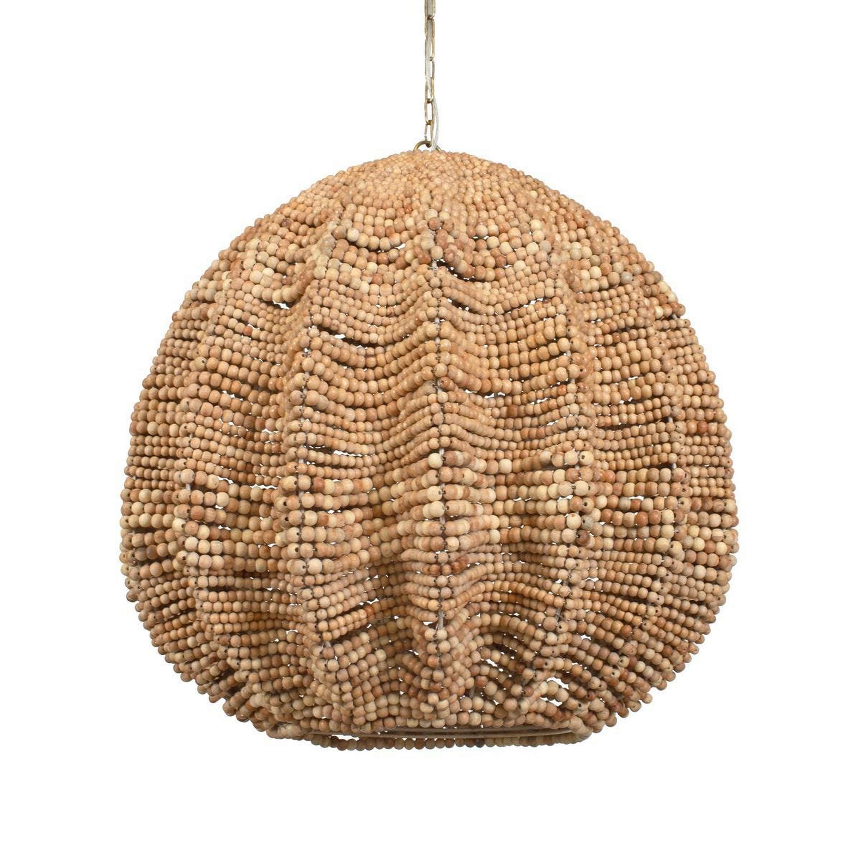 A Adelphie Lantern with Wooden Beads color