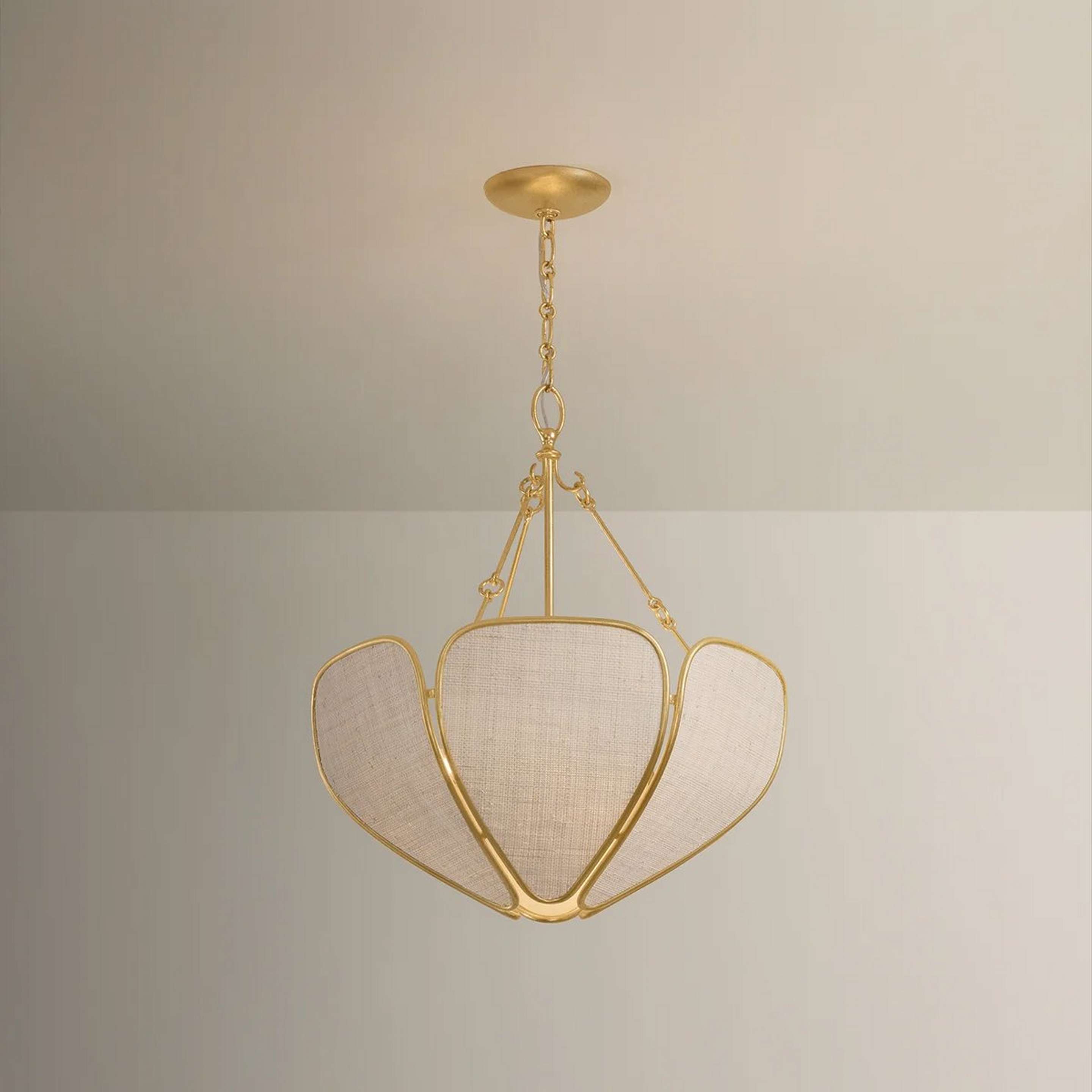 A Ceto Lantern with Vintage Gold Leaf / Natural Saguran color