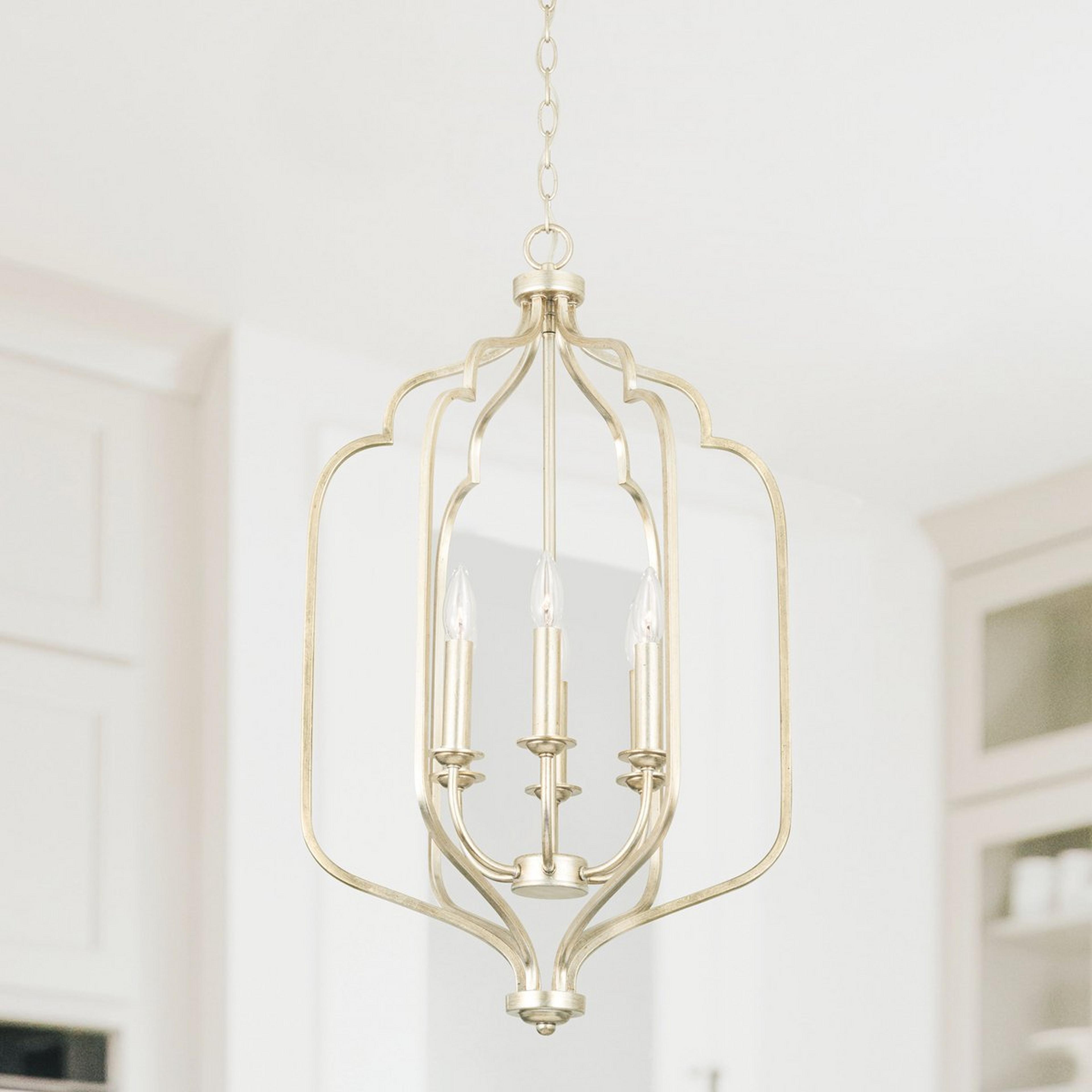 A Reinsley Lantern - 6 Light with Winter Gold color