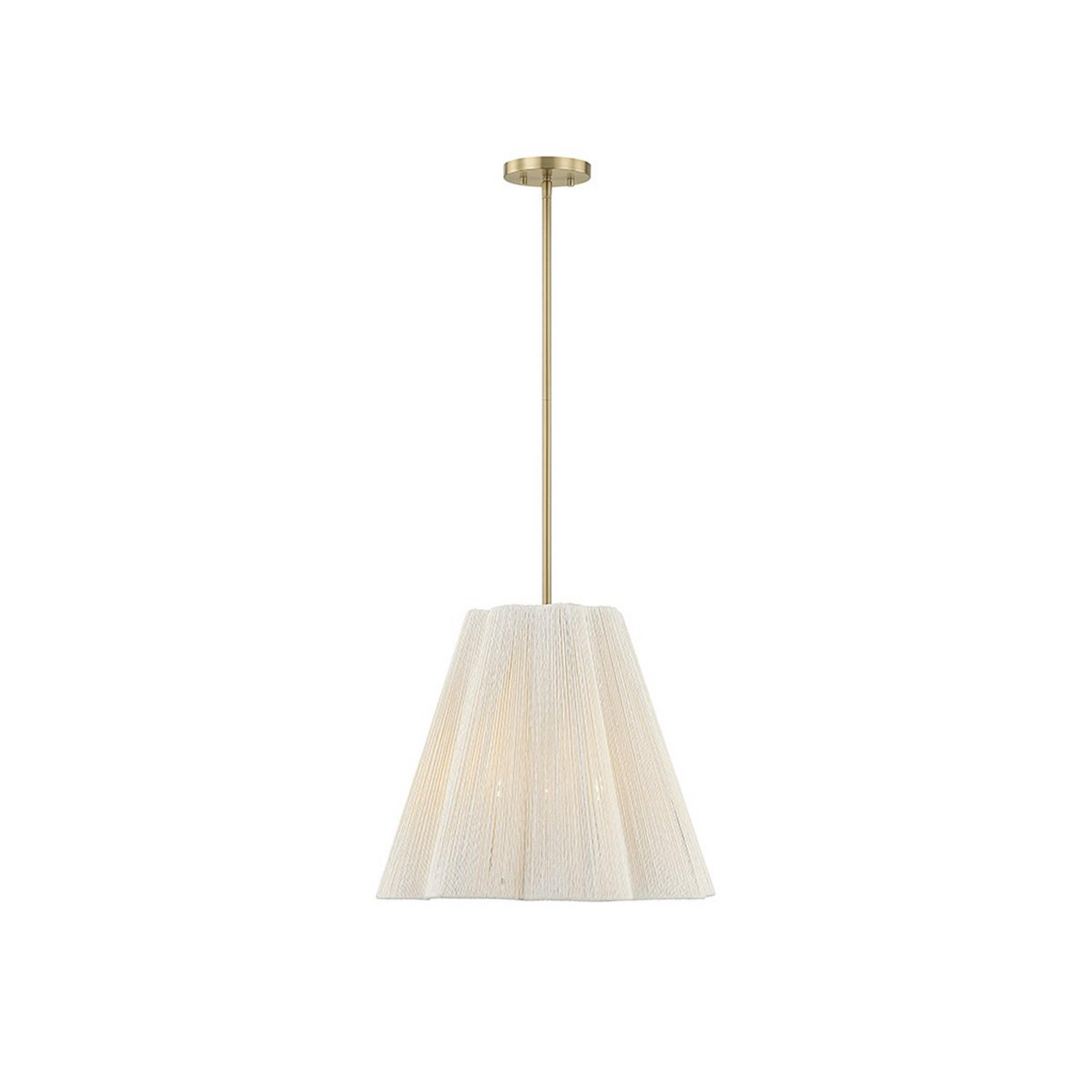 A Henrietta Lantern with Brass / White Rope color