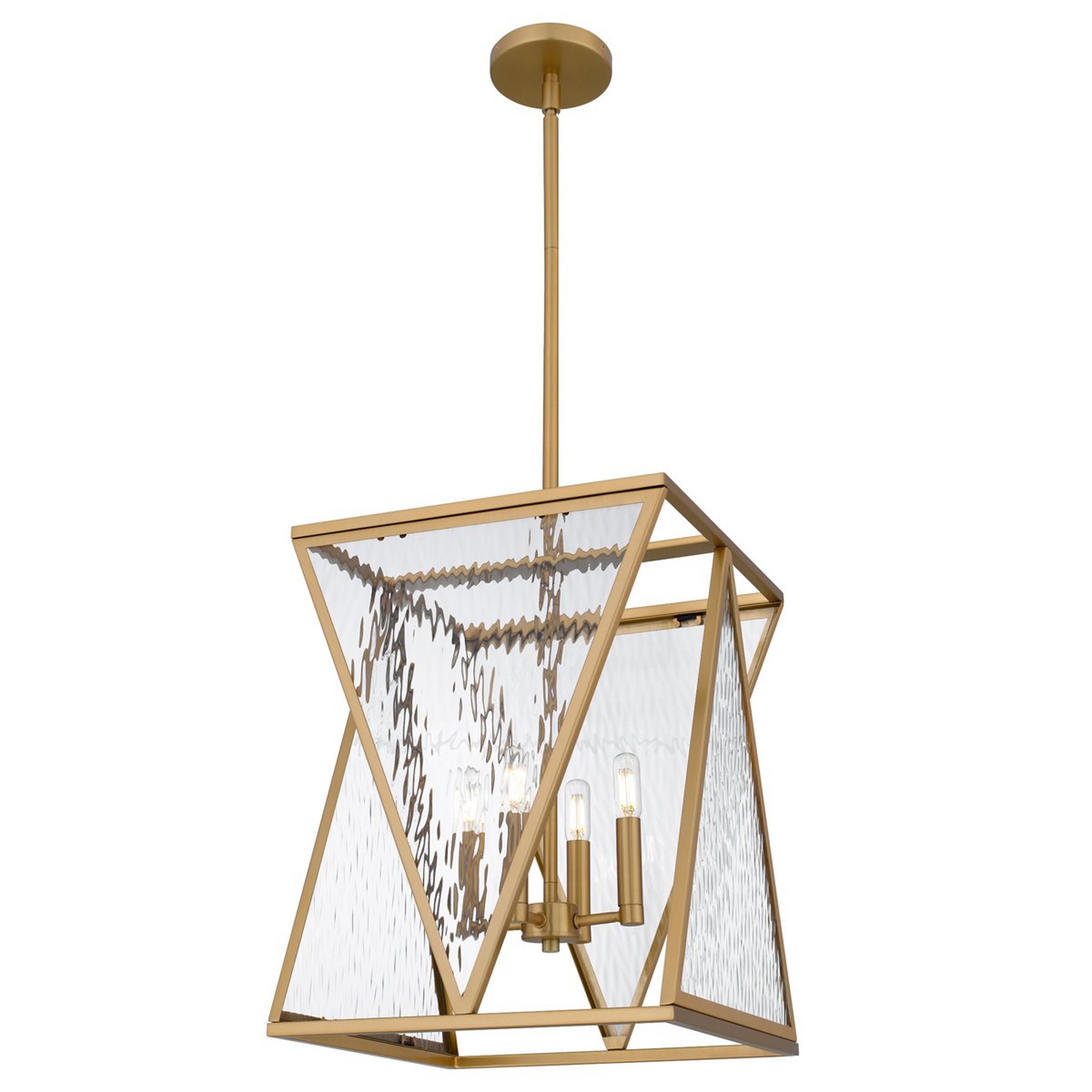 A Iacomus Lantern with Brushed Brass / Water Glass color