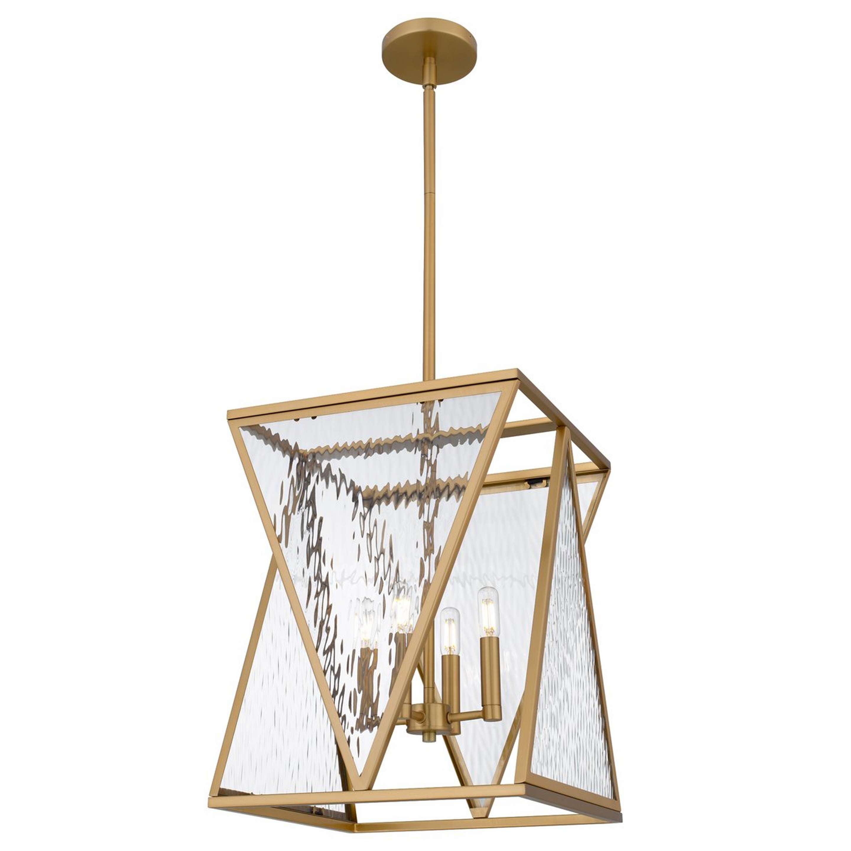 A Iacomus Lantern with Brushed Brass / Water Glass color