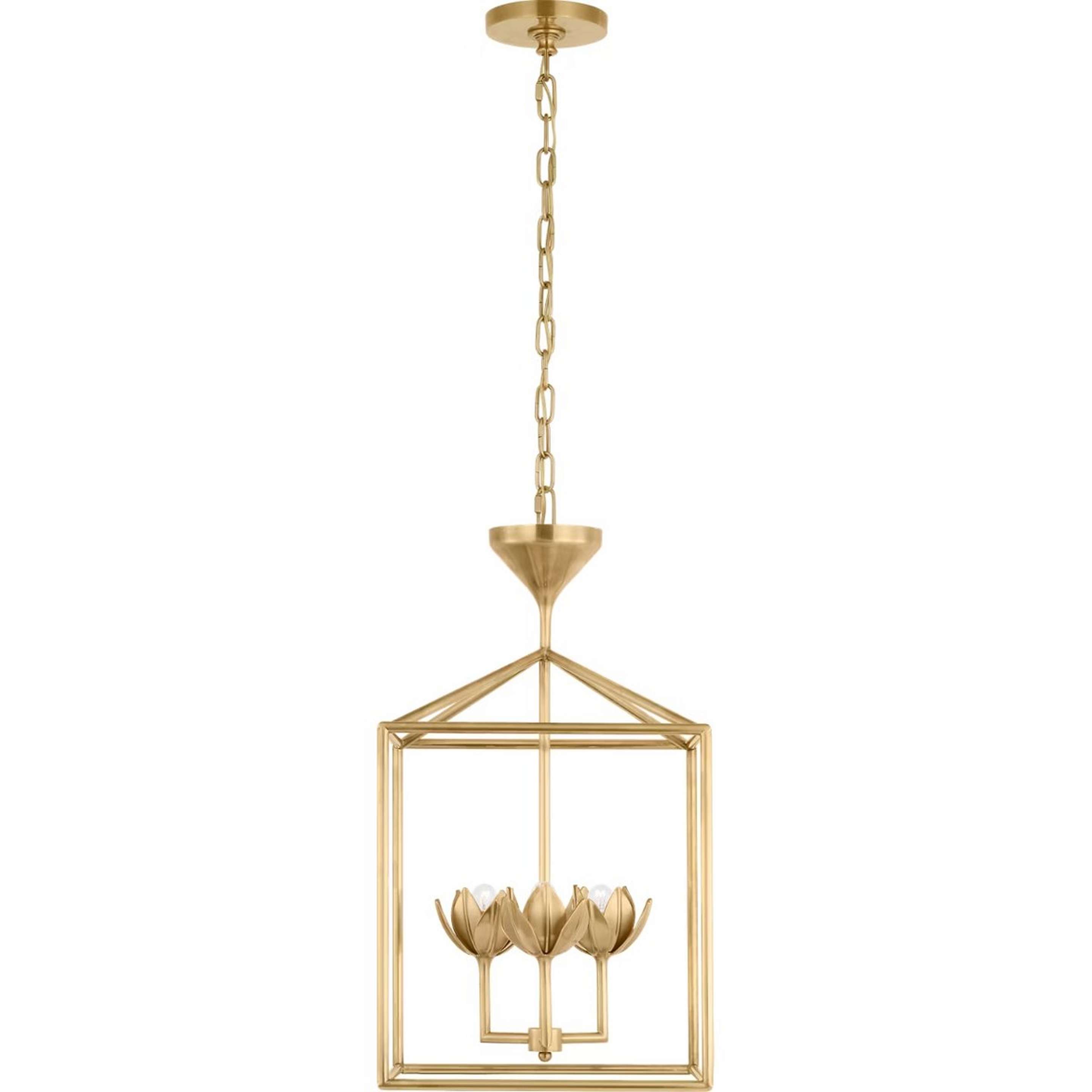 A Understory Lantern with Brass color