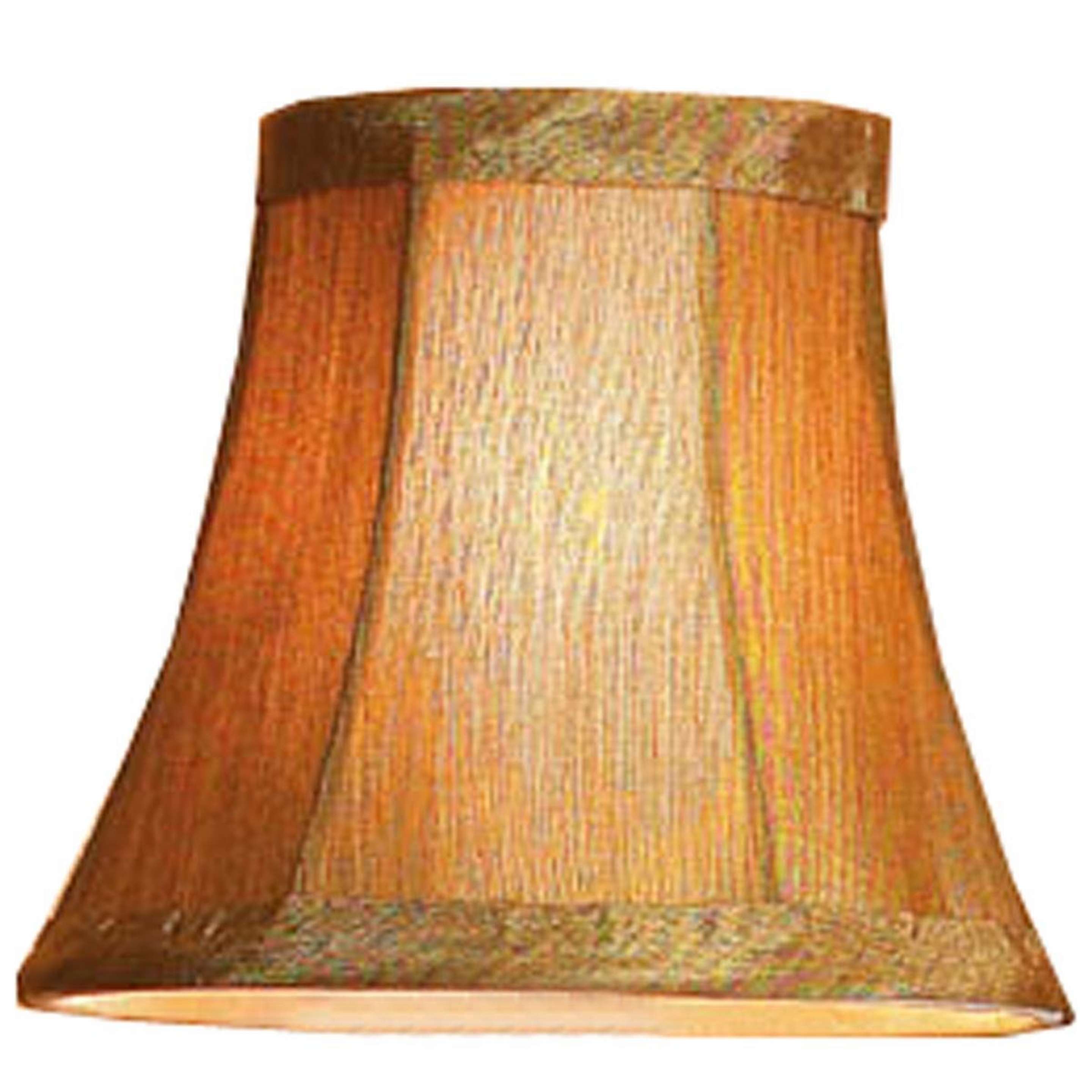 A 5" Antique Gold Bell Chandelier Shade with Gold color