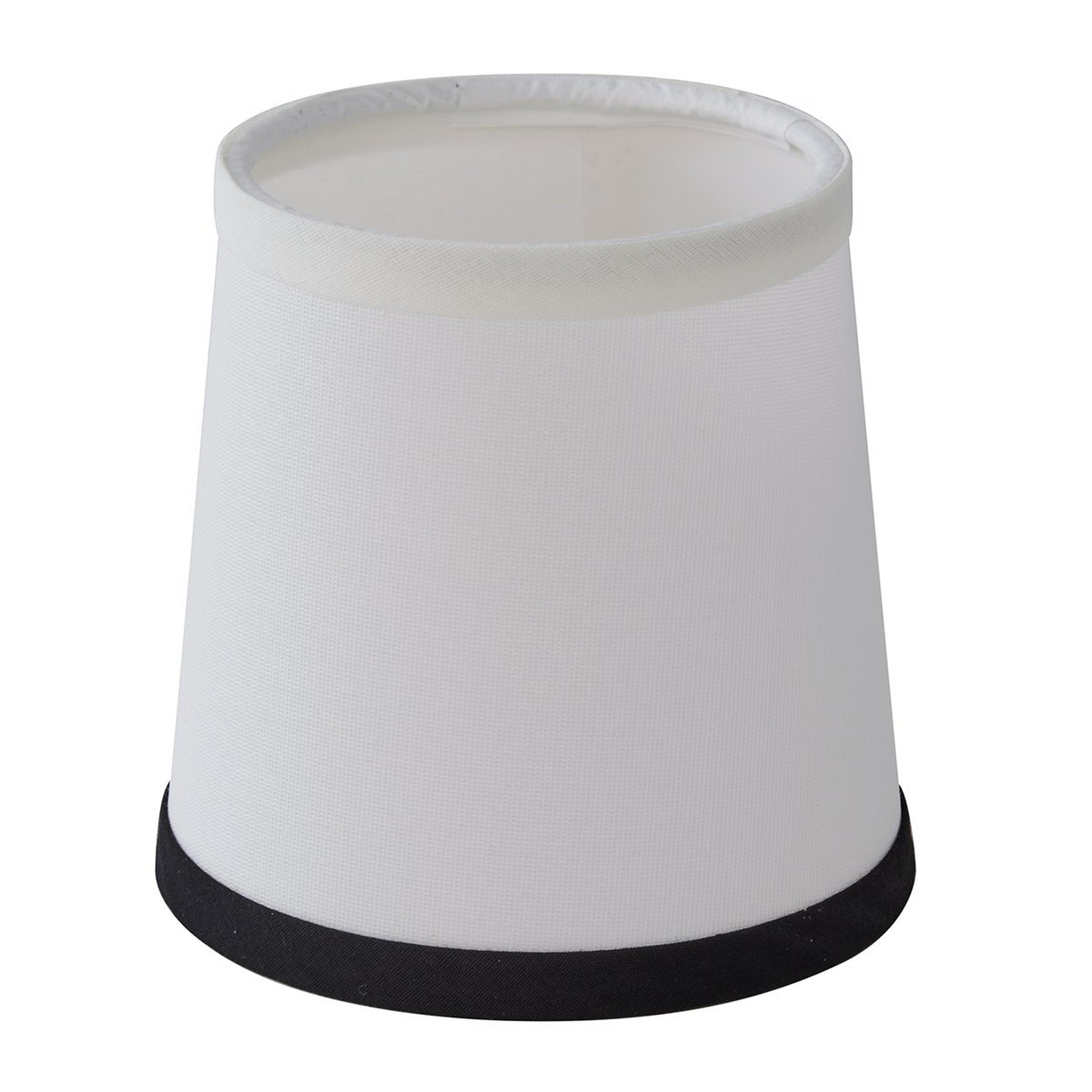 A 5" Contrast Trim Chandelier Shade with Cream / Black color