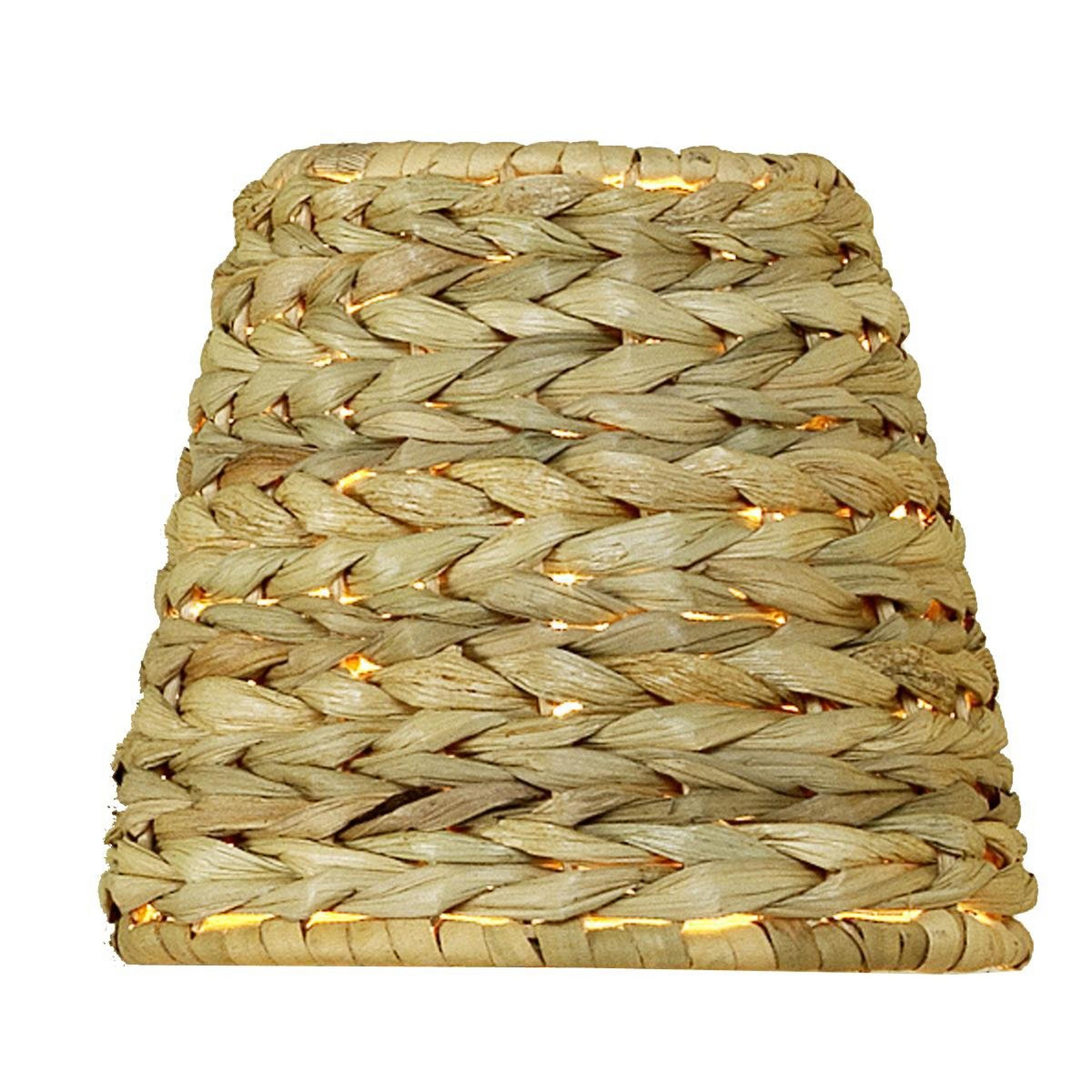 A 5" Seagrass Chandelier Shade with Seagrass color