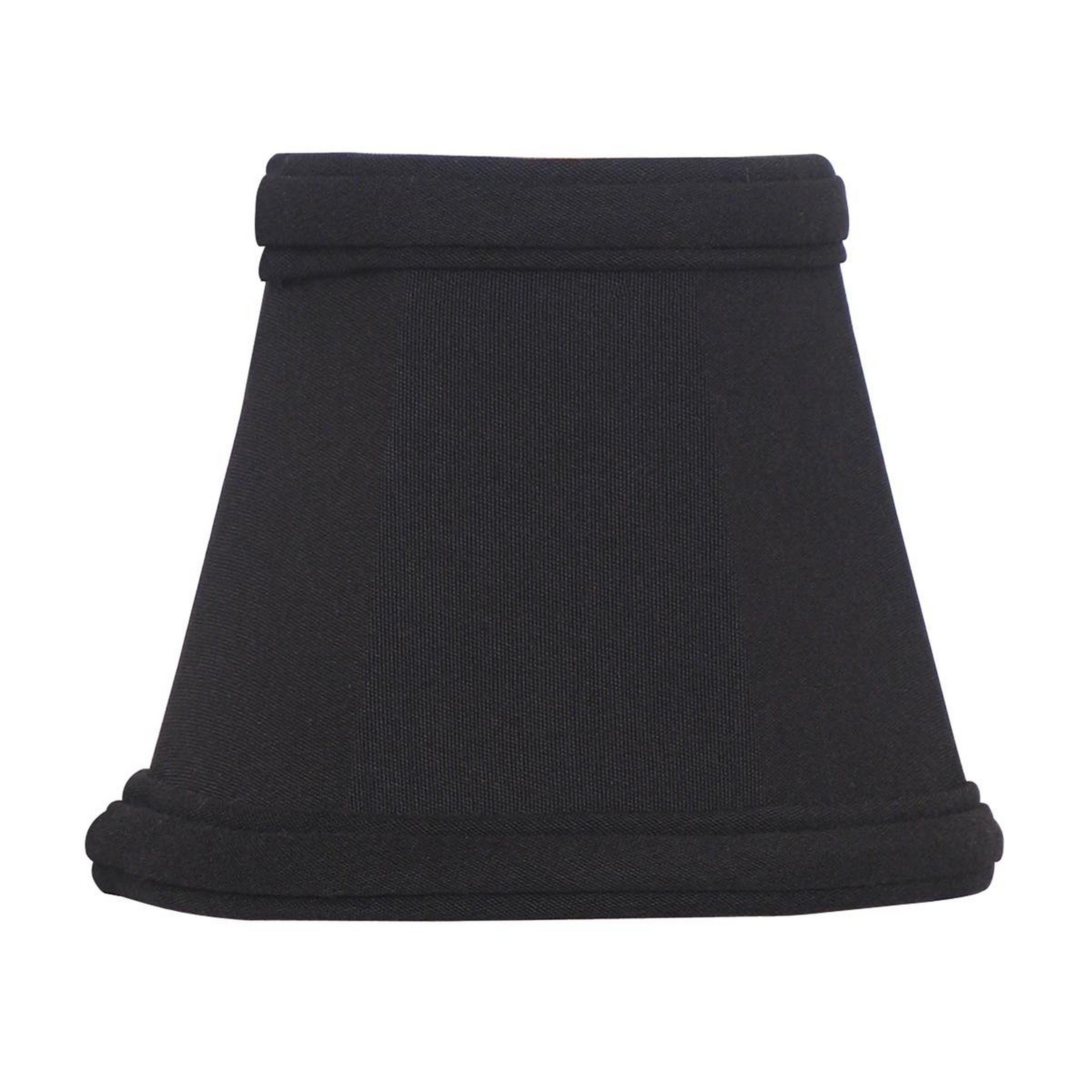 A 5" Empire Shantung Chandelier Shade with Black color