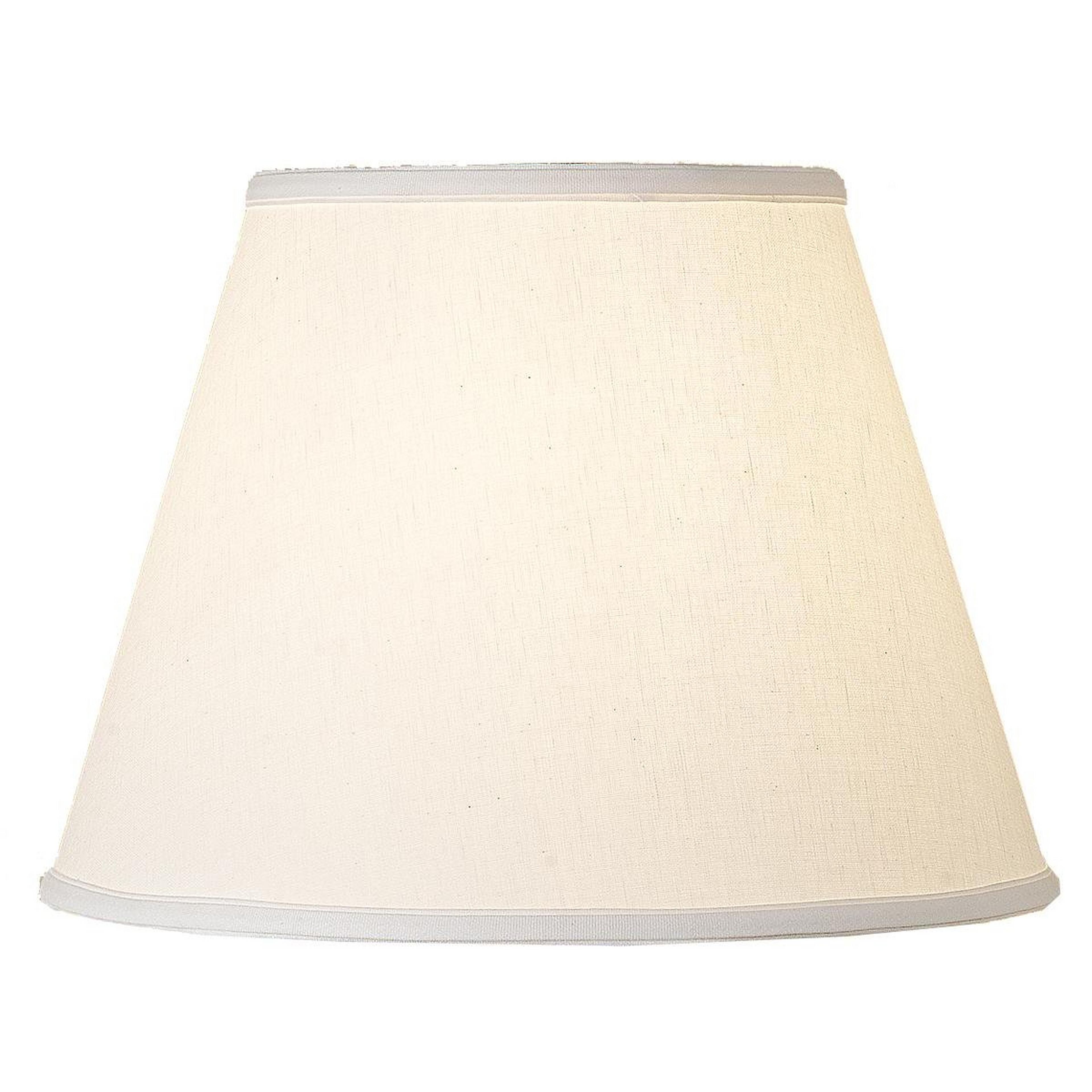 A 16" Linen Empire Table Lamp Shade with White color