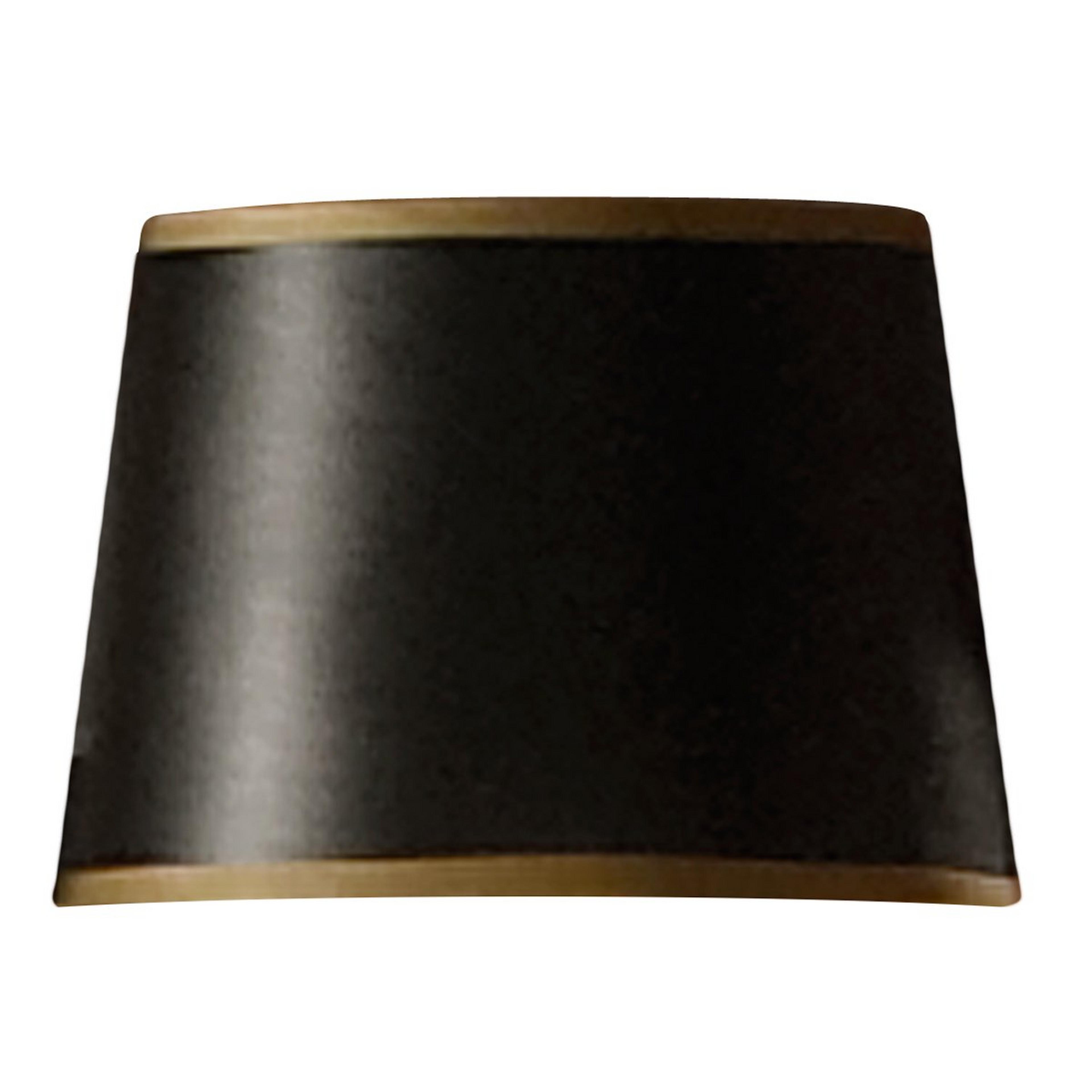 5.5" Black and Gold Drum Chandelier Shade