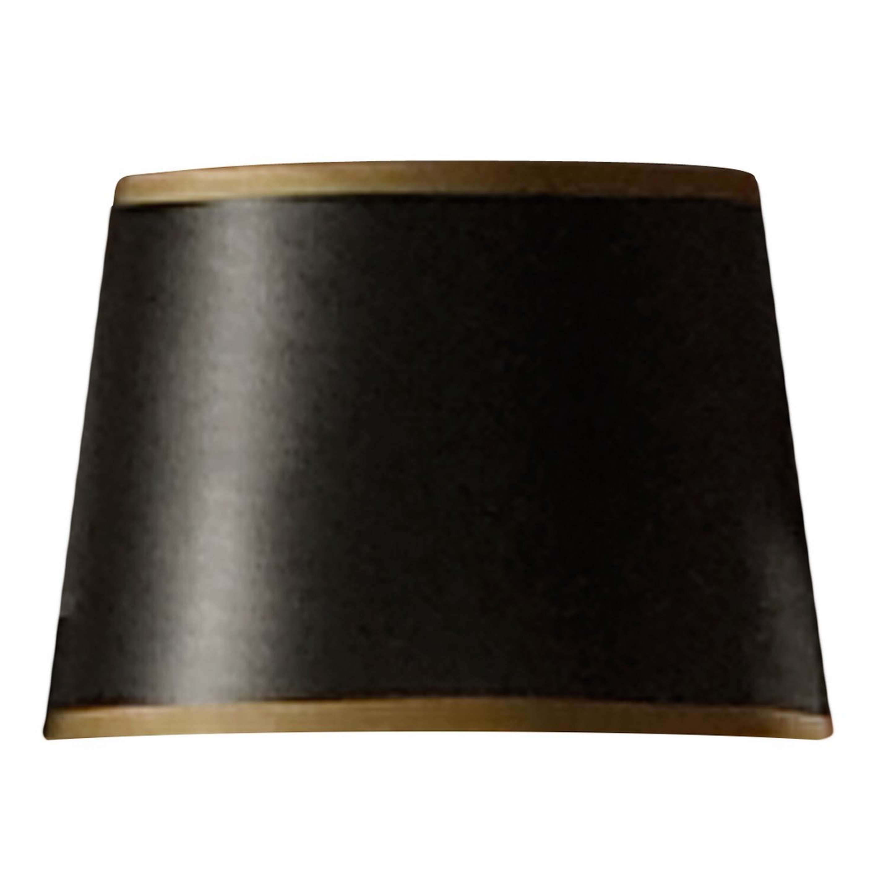 A 5.5" Black and Gold Drum Chandelier Shade with Black / Gold color