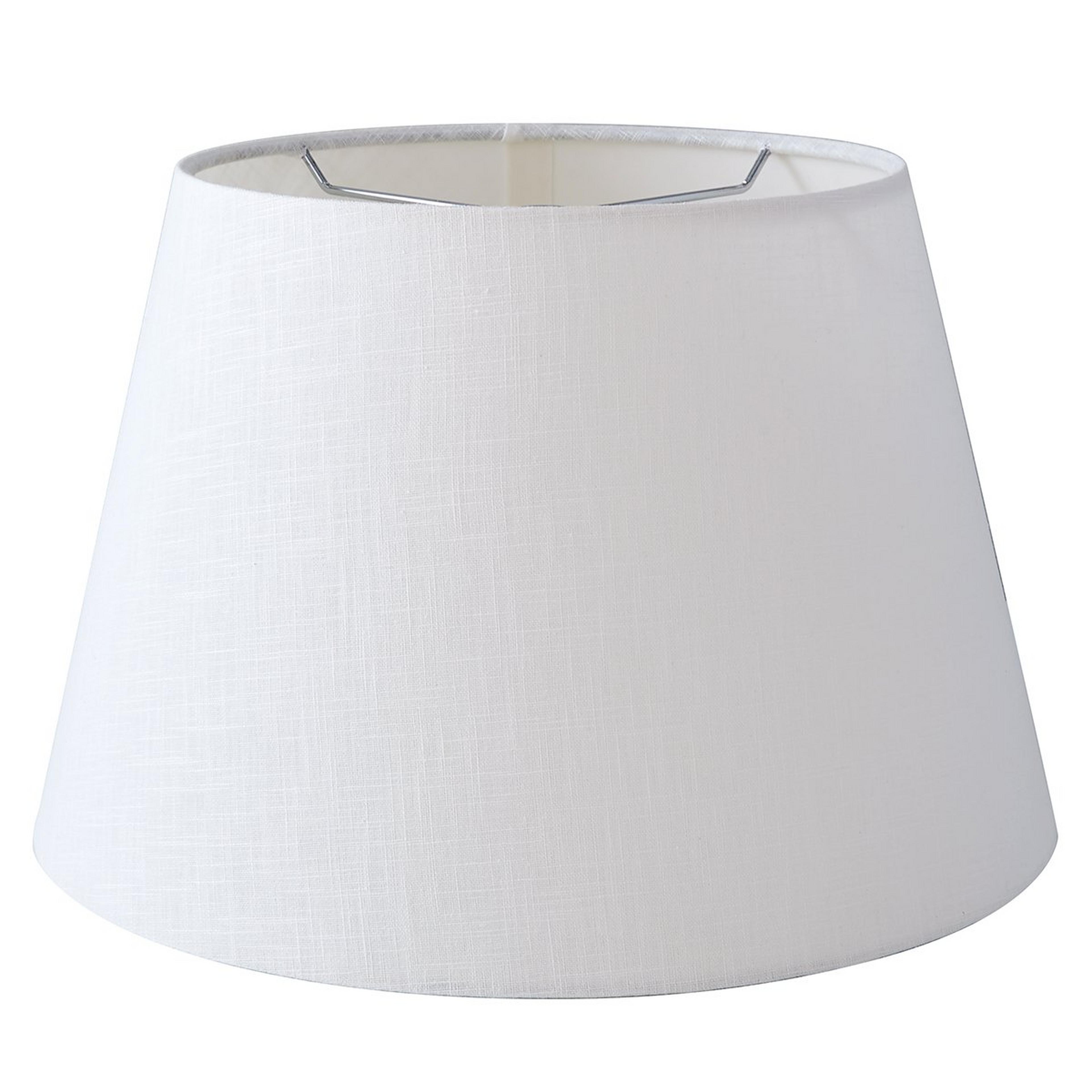 16" Rolled Edge Linen Drum Shade