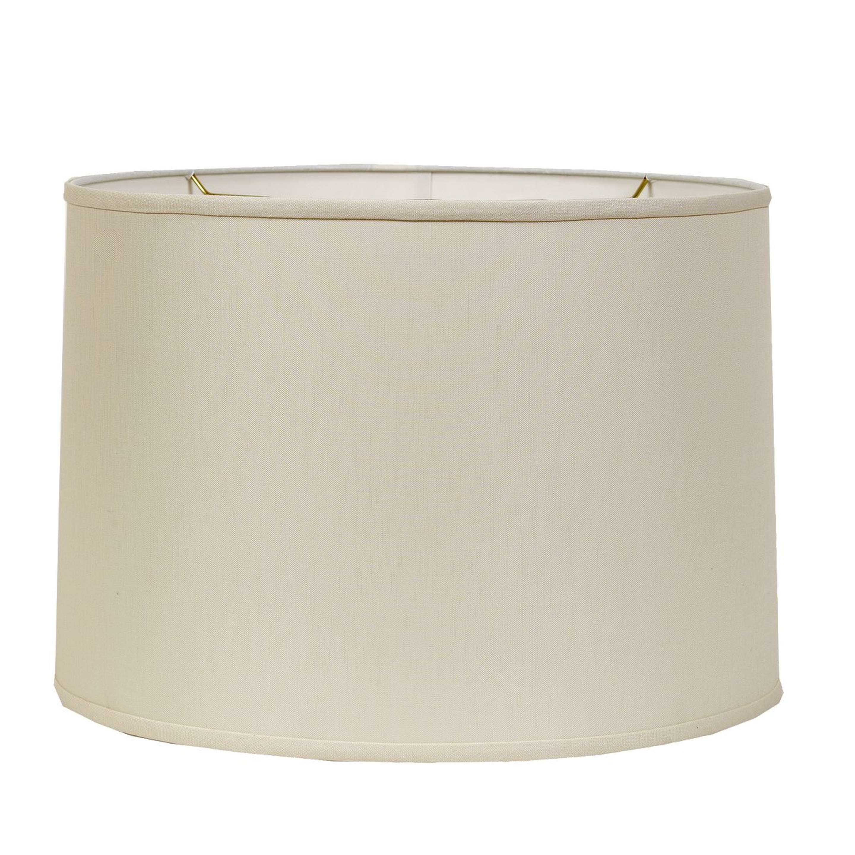 A 14" Belgian Linen Drum Shade with Cream Belgian Linen color