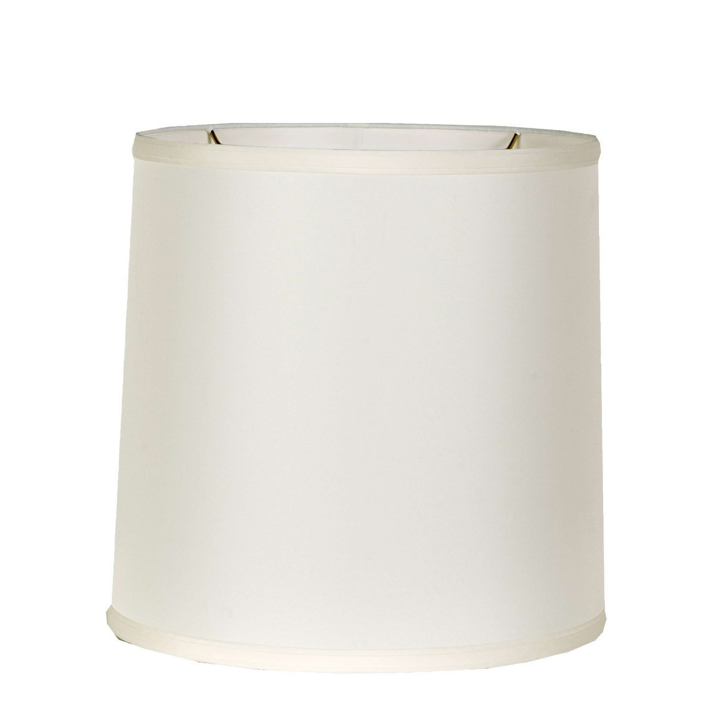 A 14" Pongee Fabric Cylinder Lamp Shade with Egg color