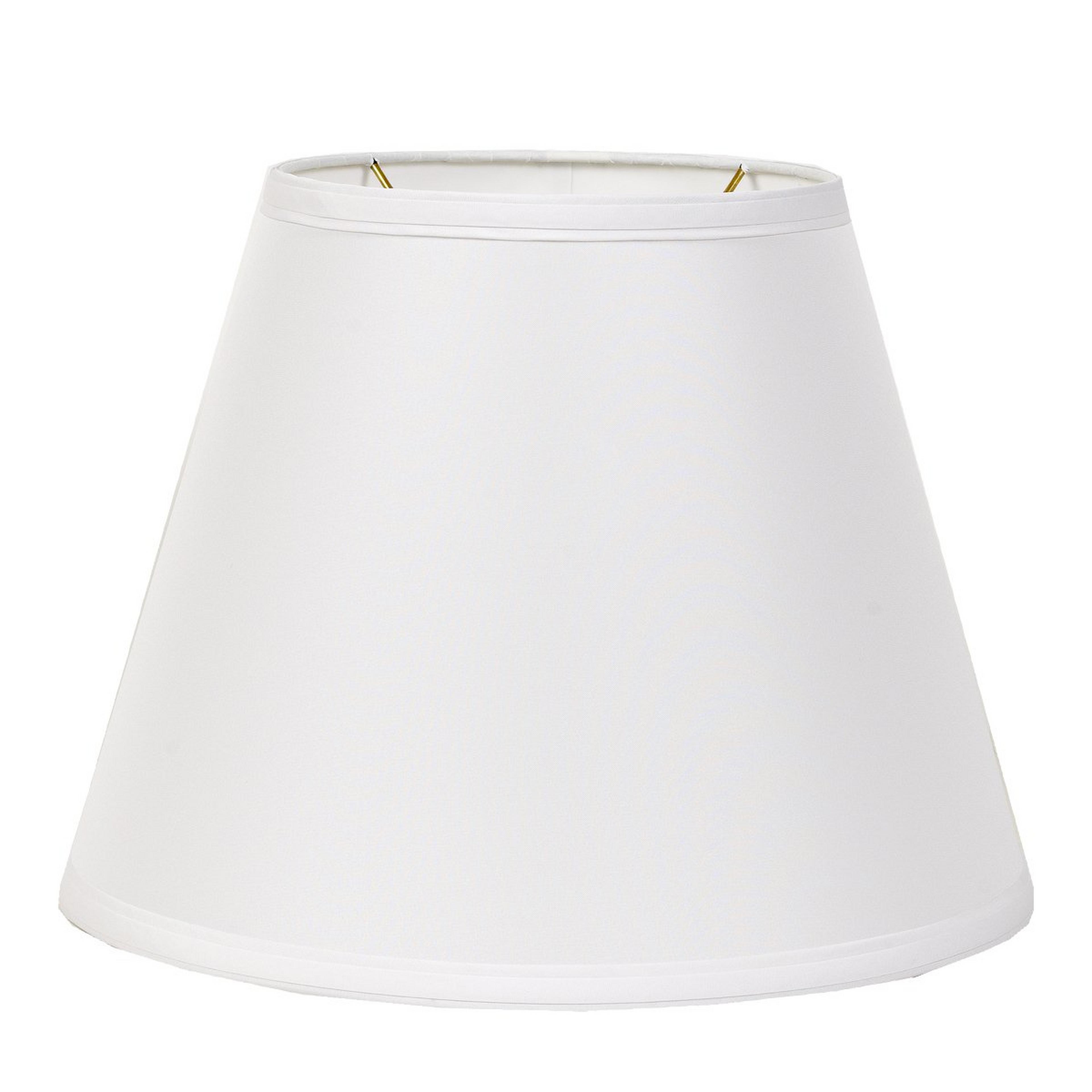 A 16" Pongee Fabric Empire Lamp Shade with White color