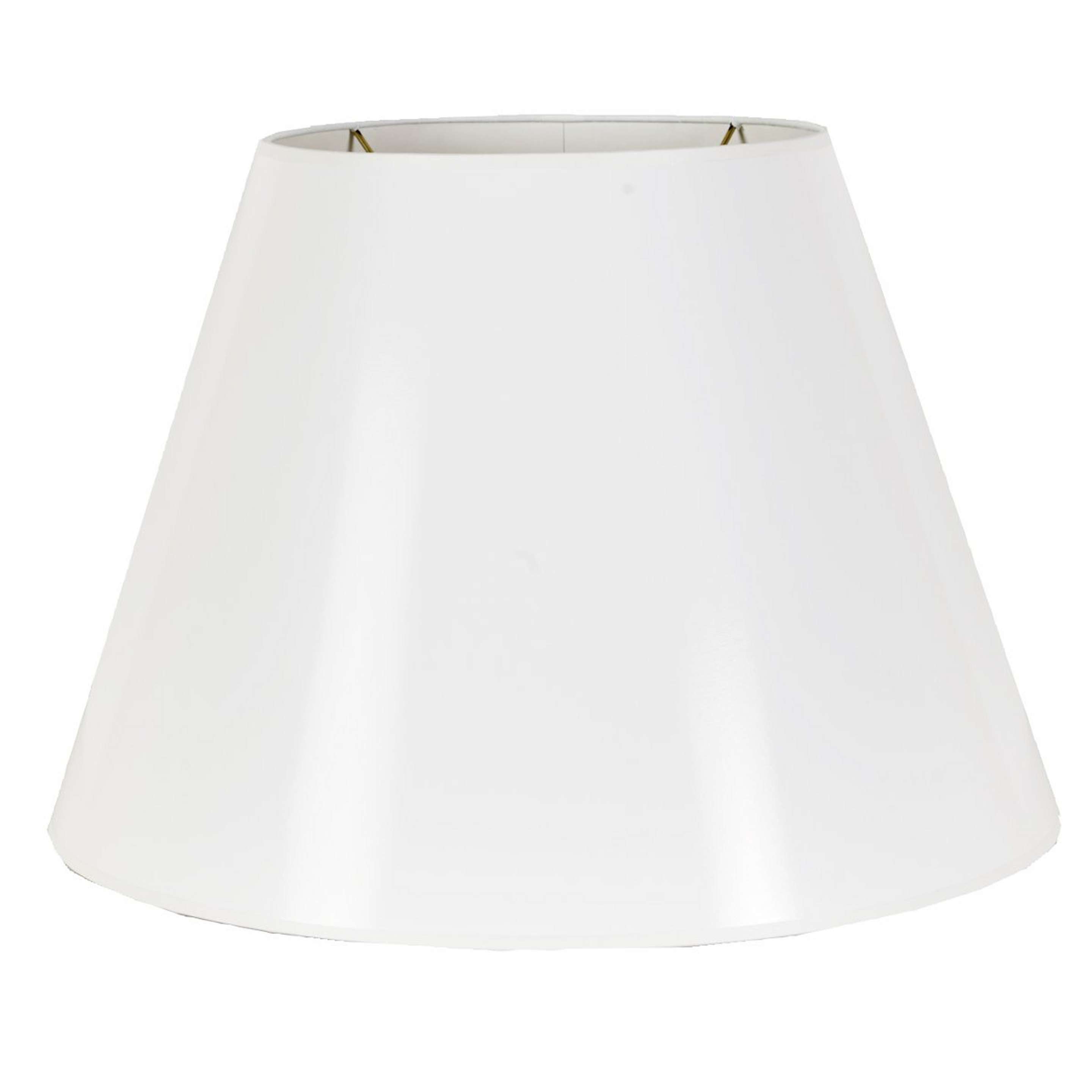 A 16" White Paper Empire Lamp Shade with White color
