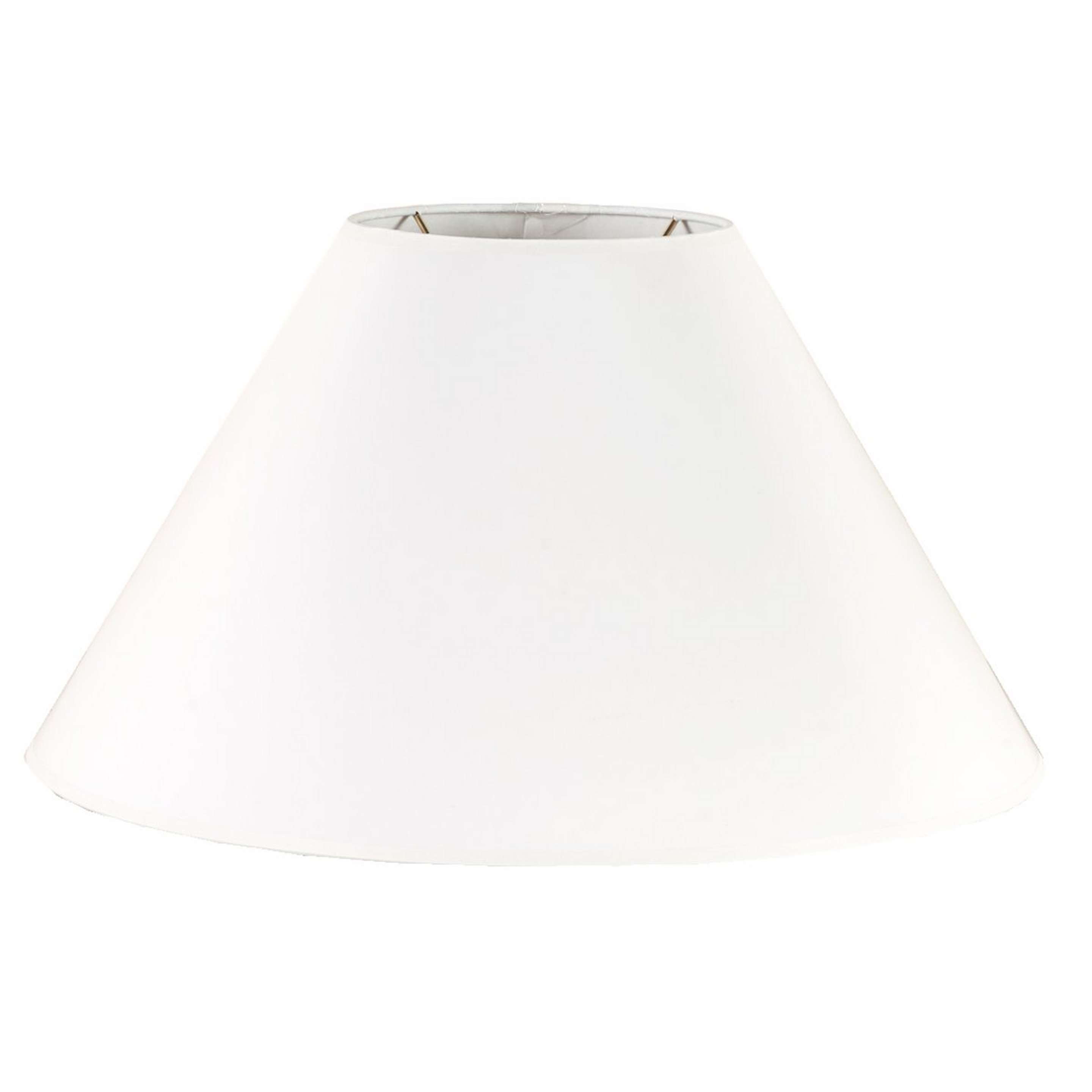 A 12" Paper Wide Tapered Lamp Shade with White color