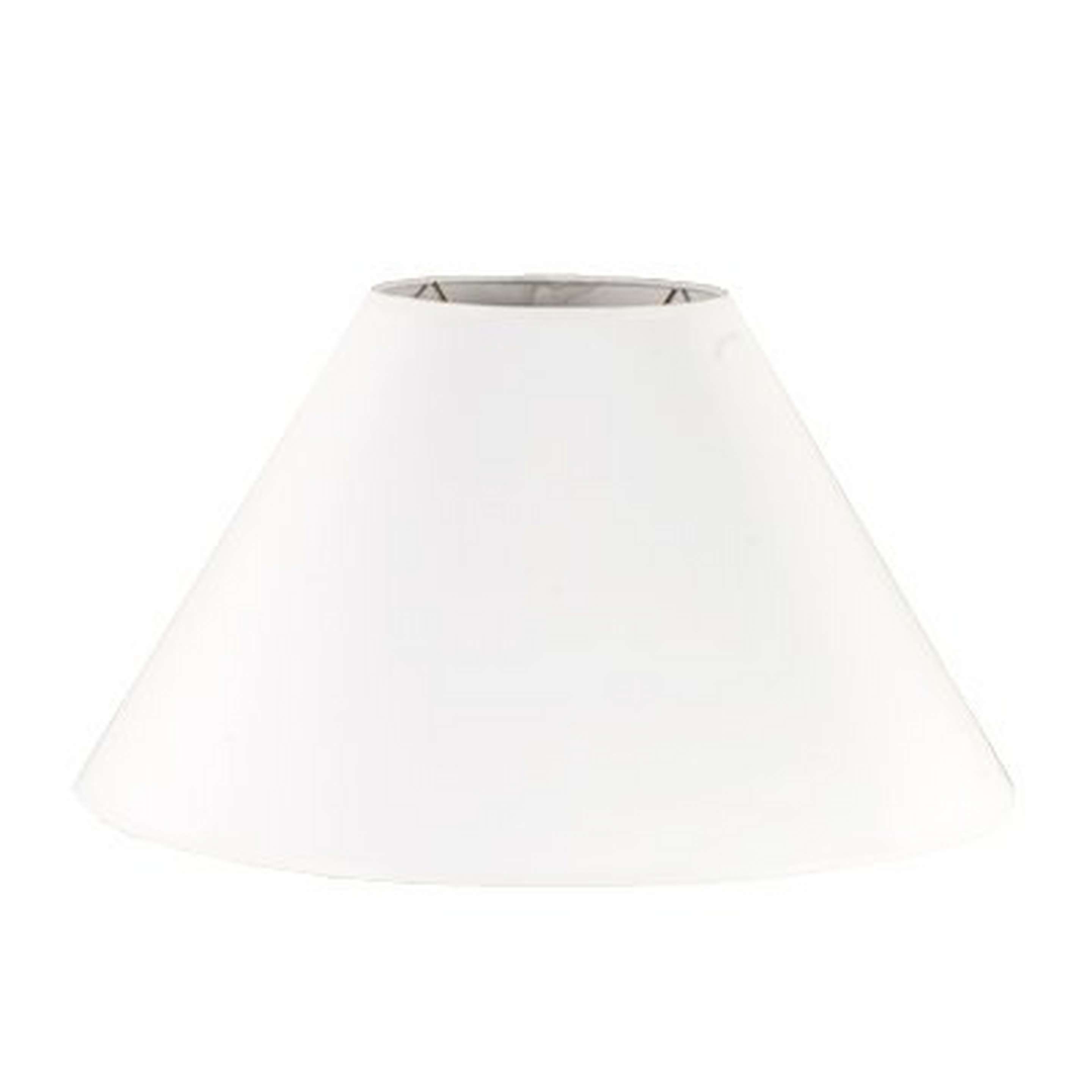 A 16" Paper Wide Tapered Lamp Shade with White color