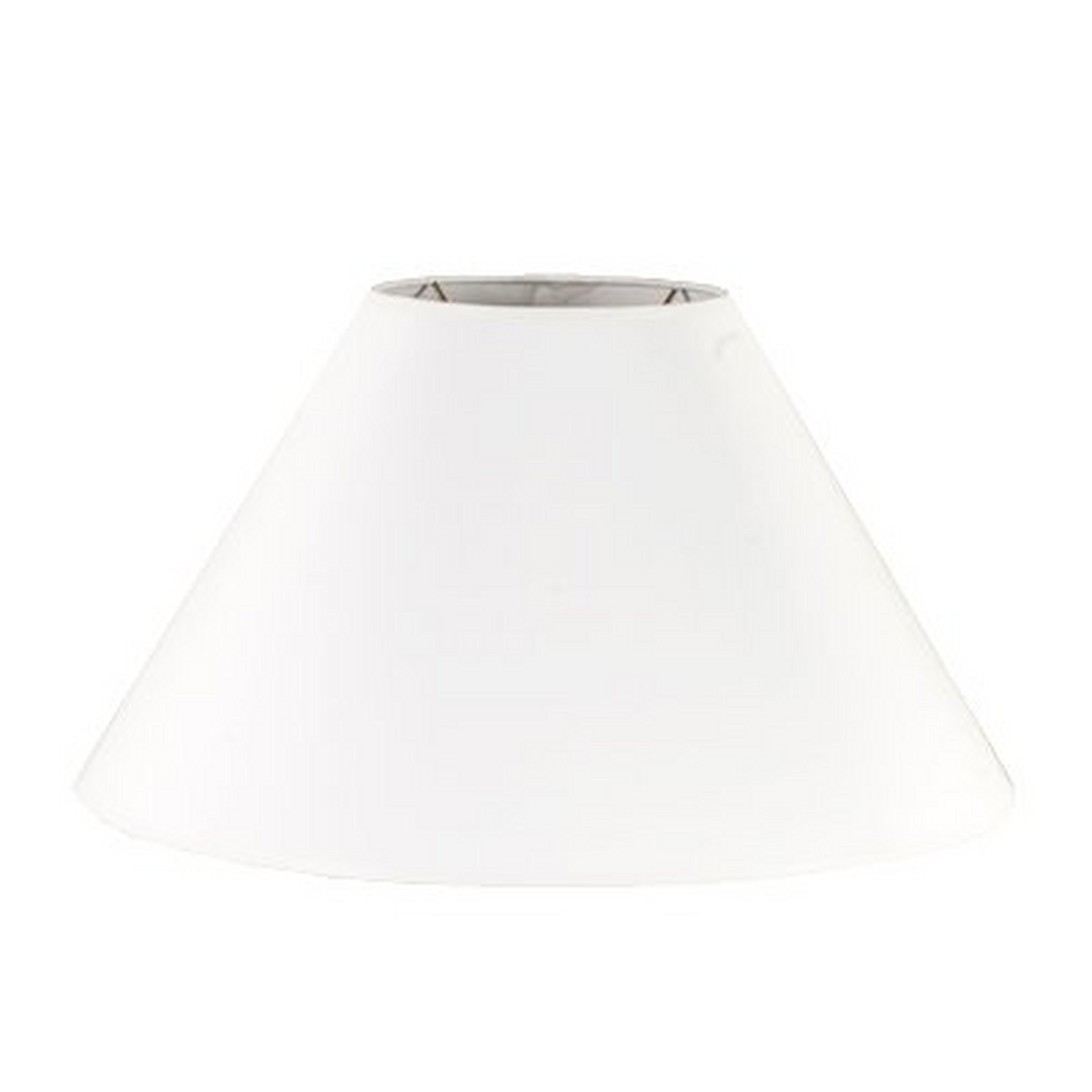 A 20" Paper Wide Tapered Lamp Shade with White color