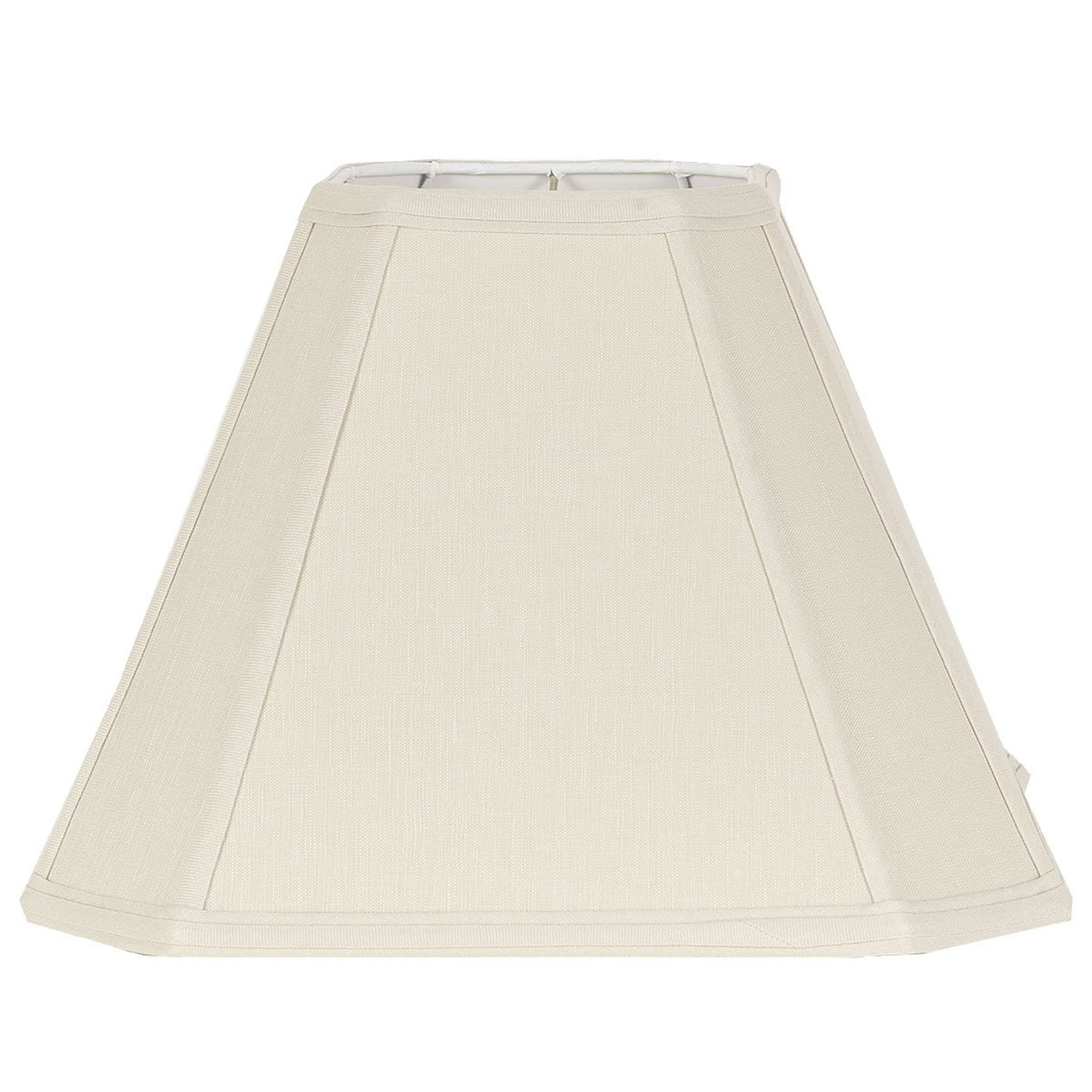 A 16" Belgian Linen Square Cut Corner Shade with Cream Belgian Linen color