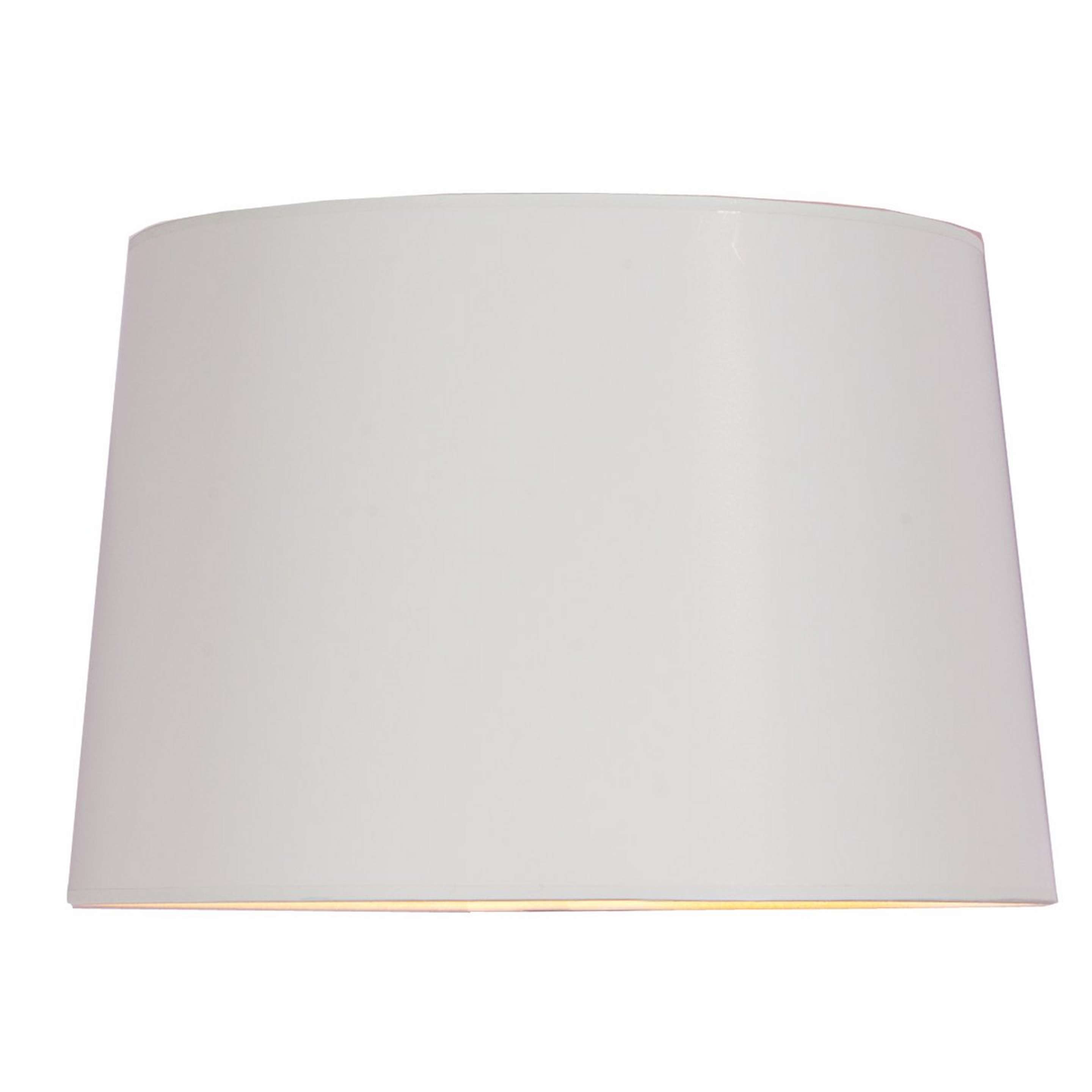 A 15" Paper Drum Shade with Foil Lining with White / Gold color
