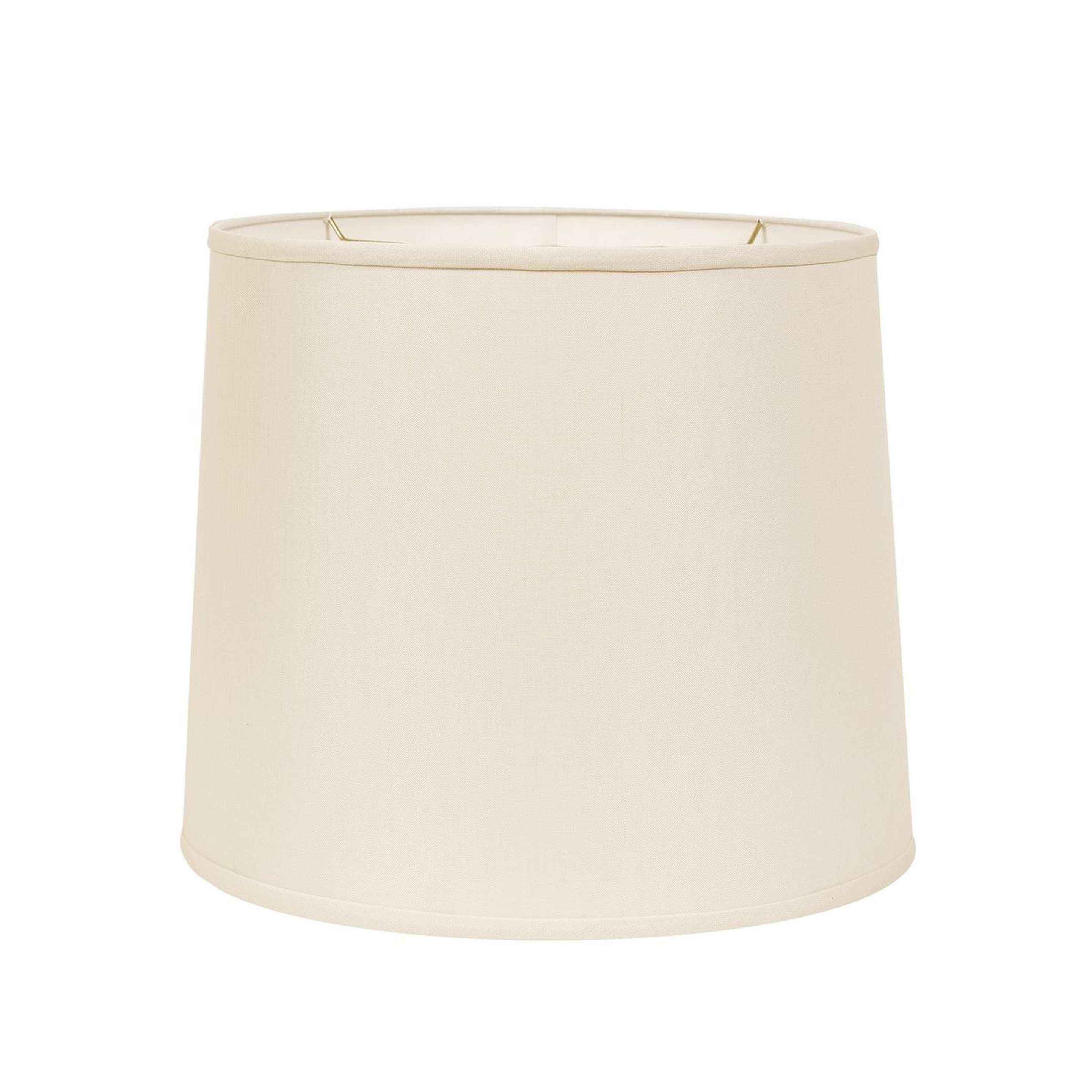 A 8" Linen Retro Drum Shade with Cream Linen color