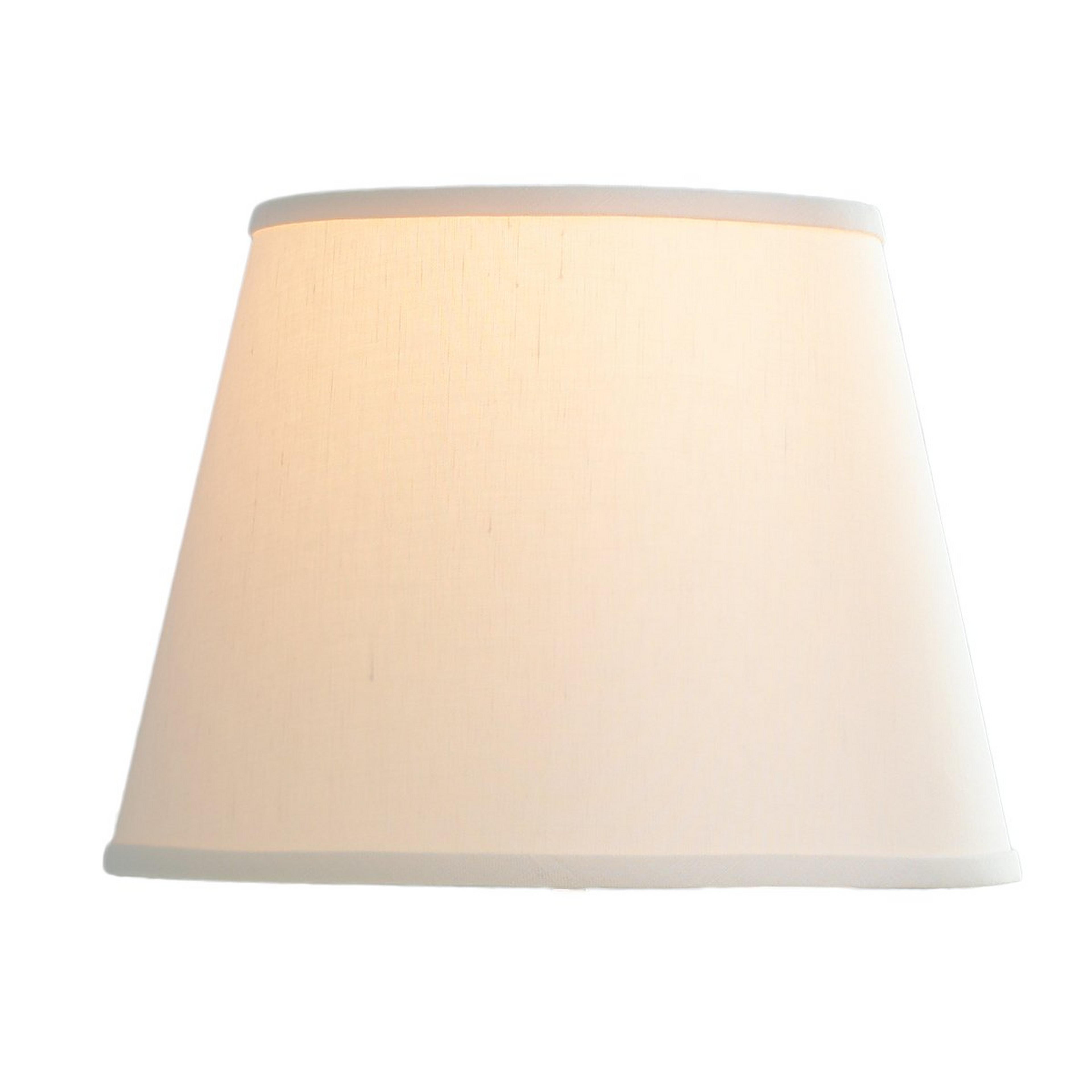 A 12" Linen Shade with Cream color