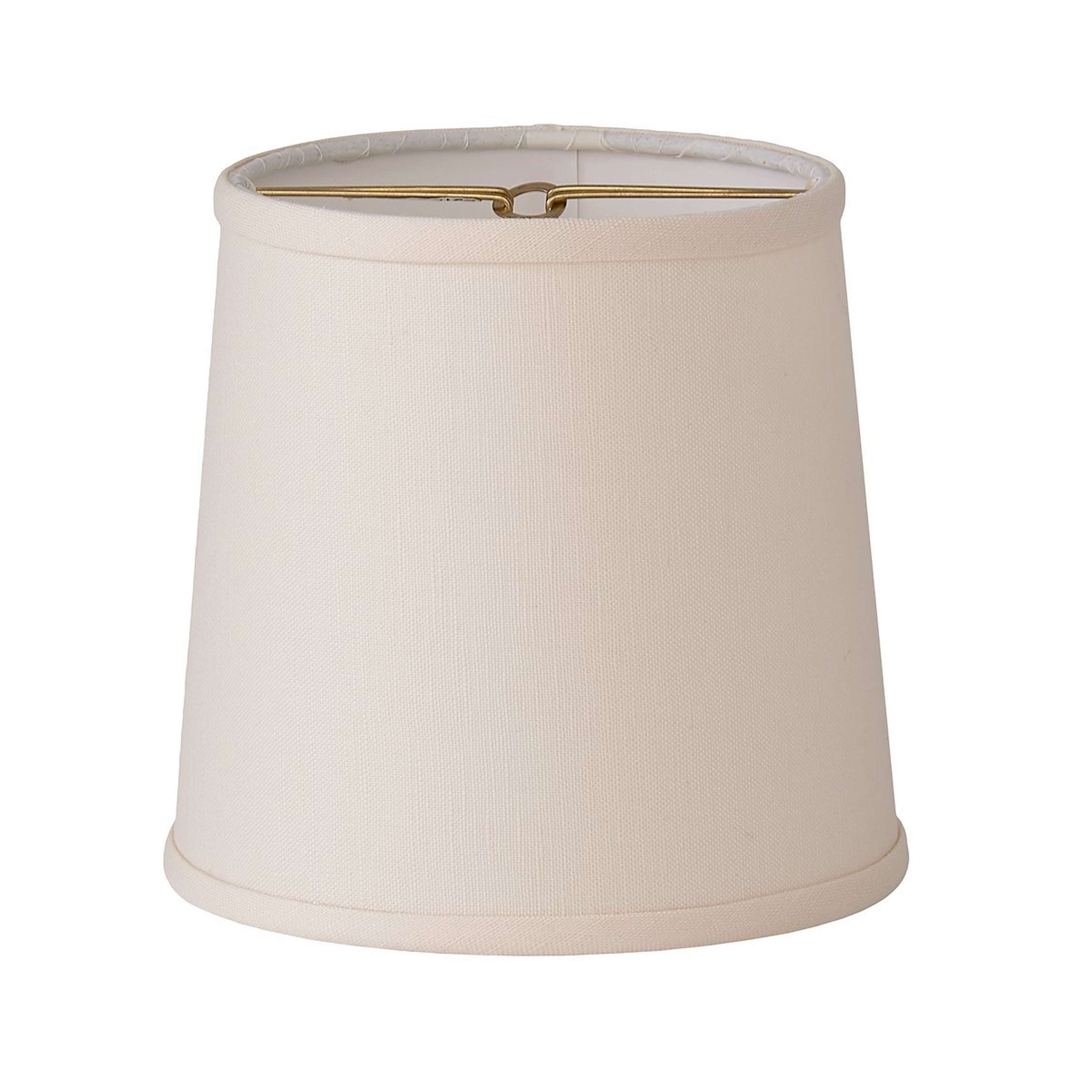A 6" Linen Tapered Chandelier Shade with Cream color