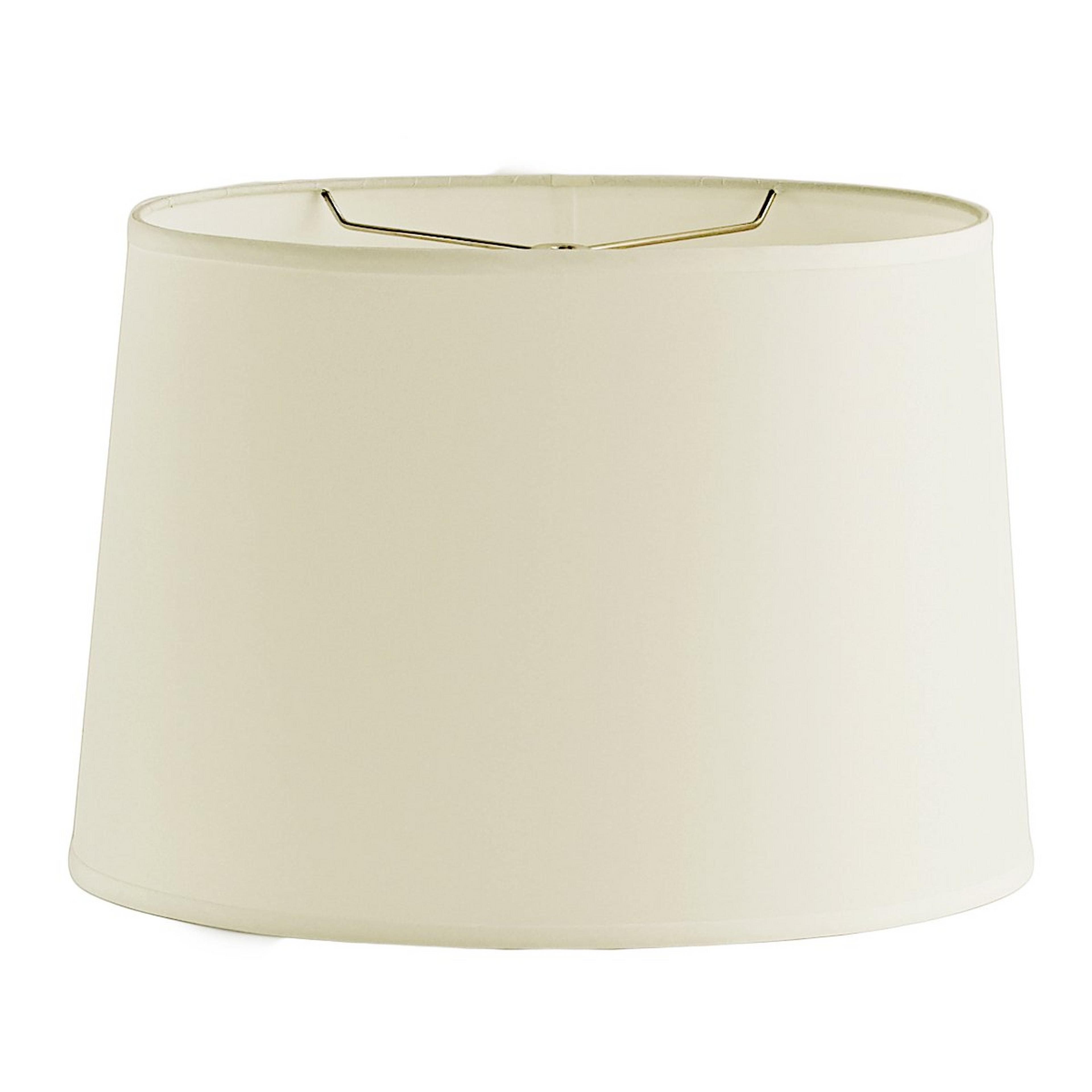 A 16" Oval Drum Lampshade with Cream color