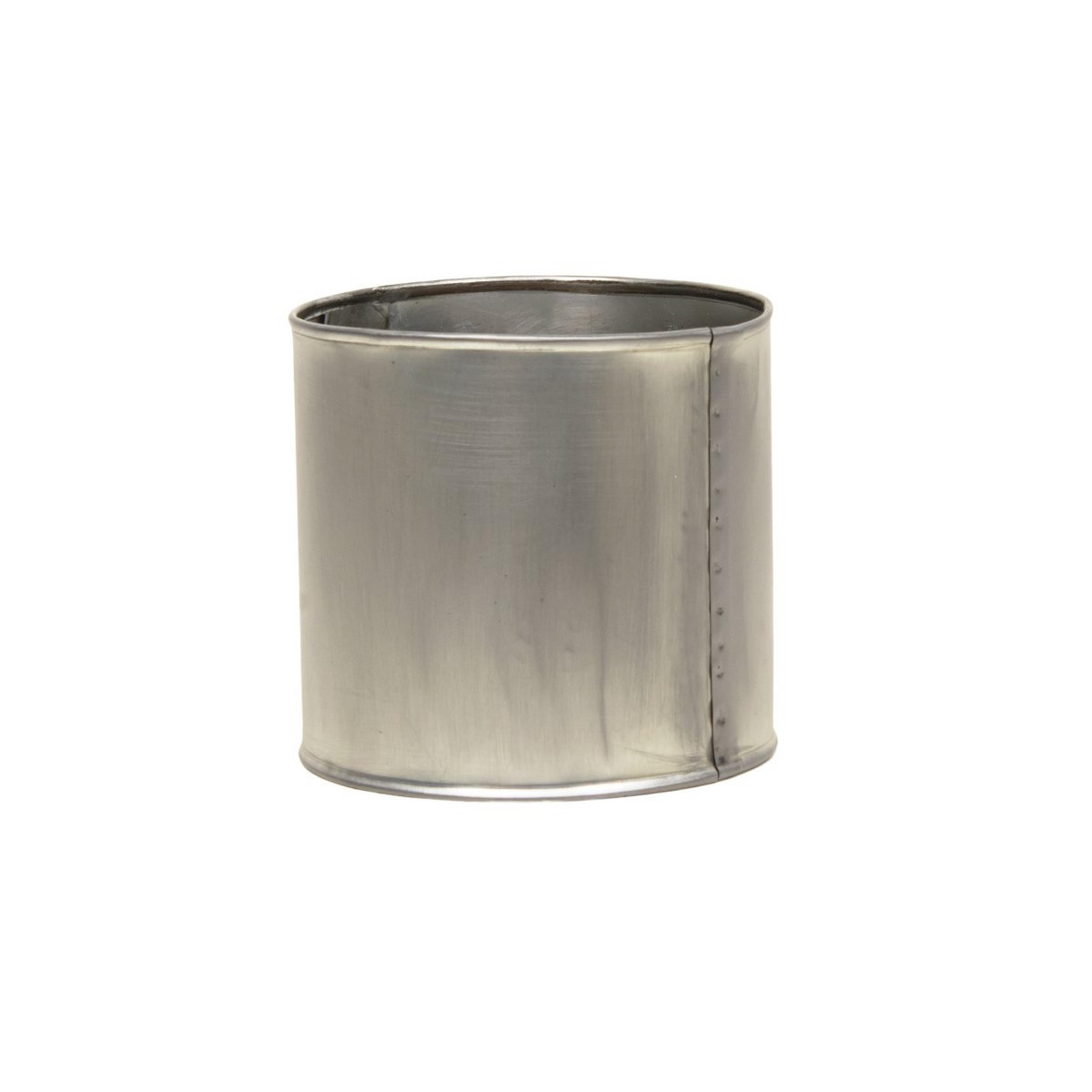 A 4" Metal Drum Chandelier Shade with Pewter color
