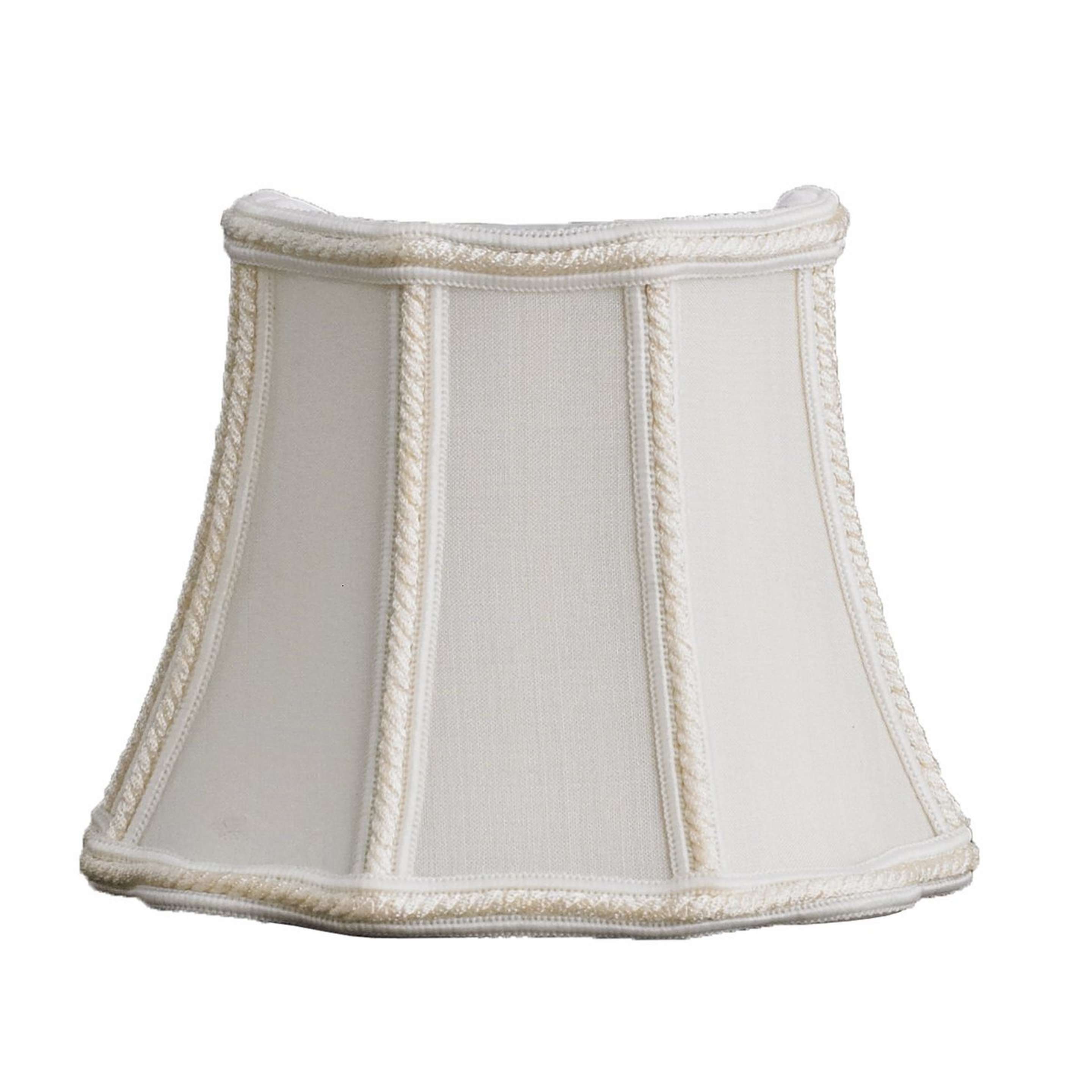 A 5" Fancy French Shield Chandelier Shade with Cream color