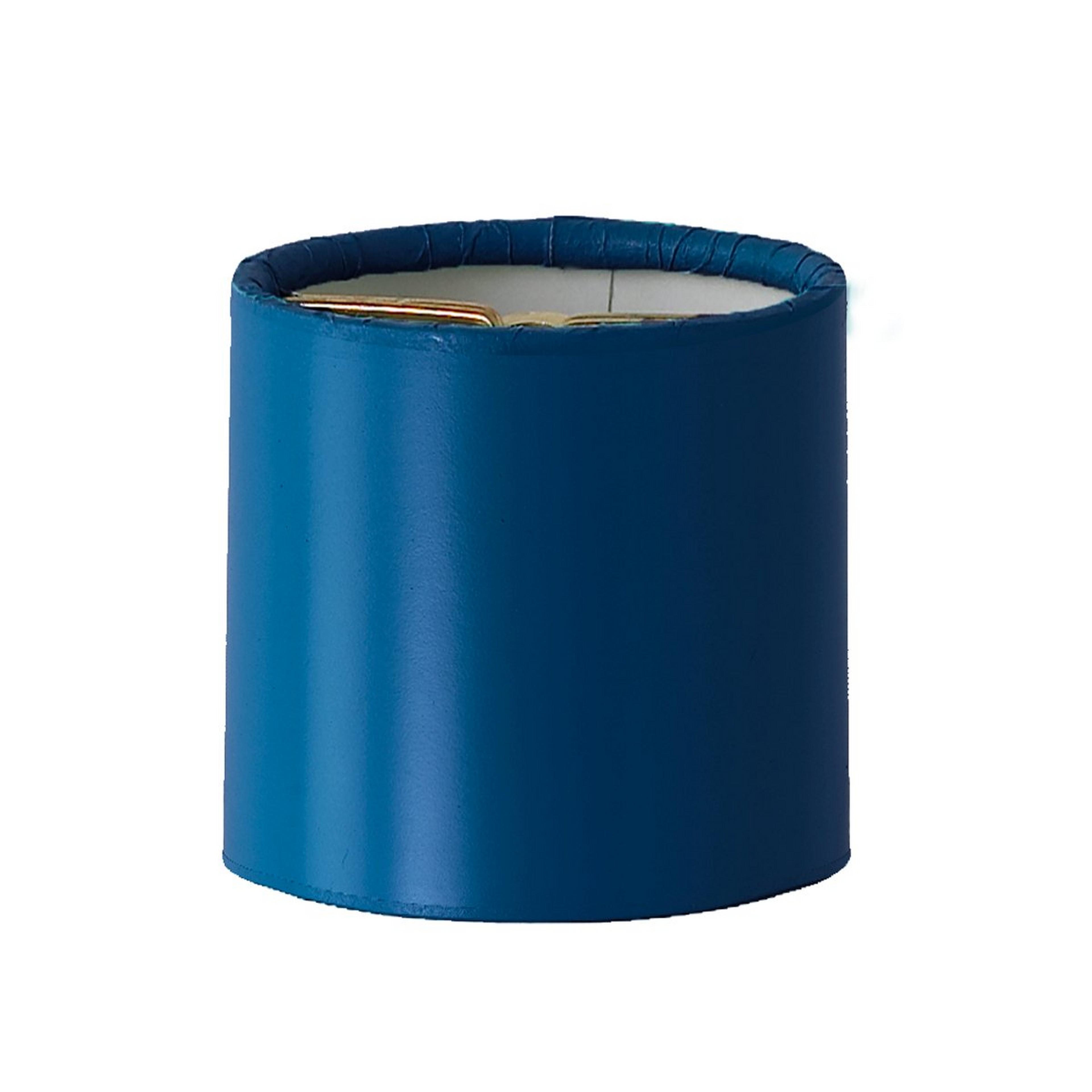 A 4" Key West Colors Drum Chandelier Shade with Navy Blue color