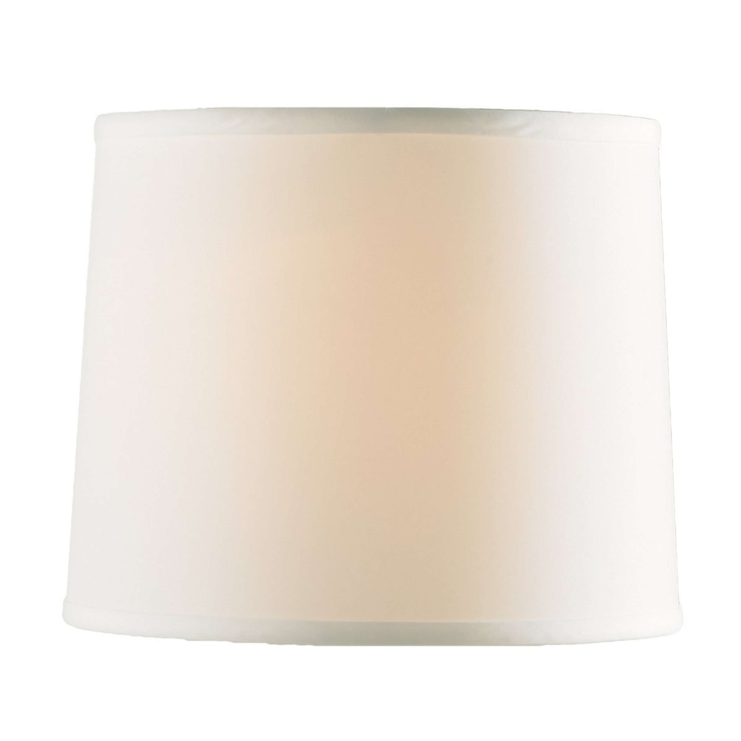 A 10" Simple Drum Shade with White color