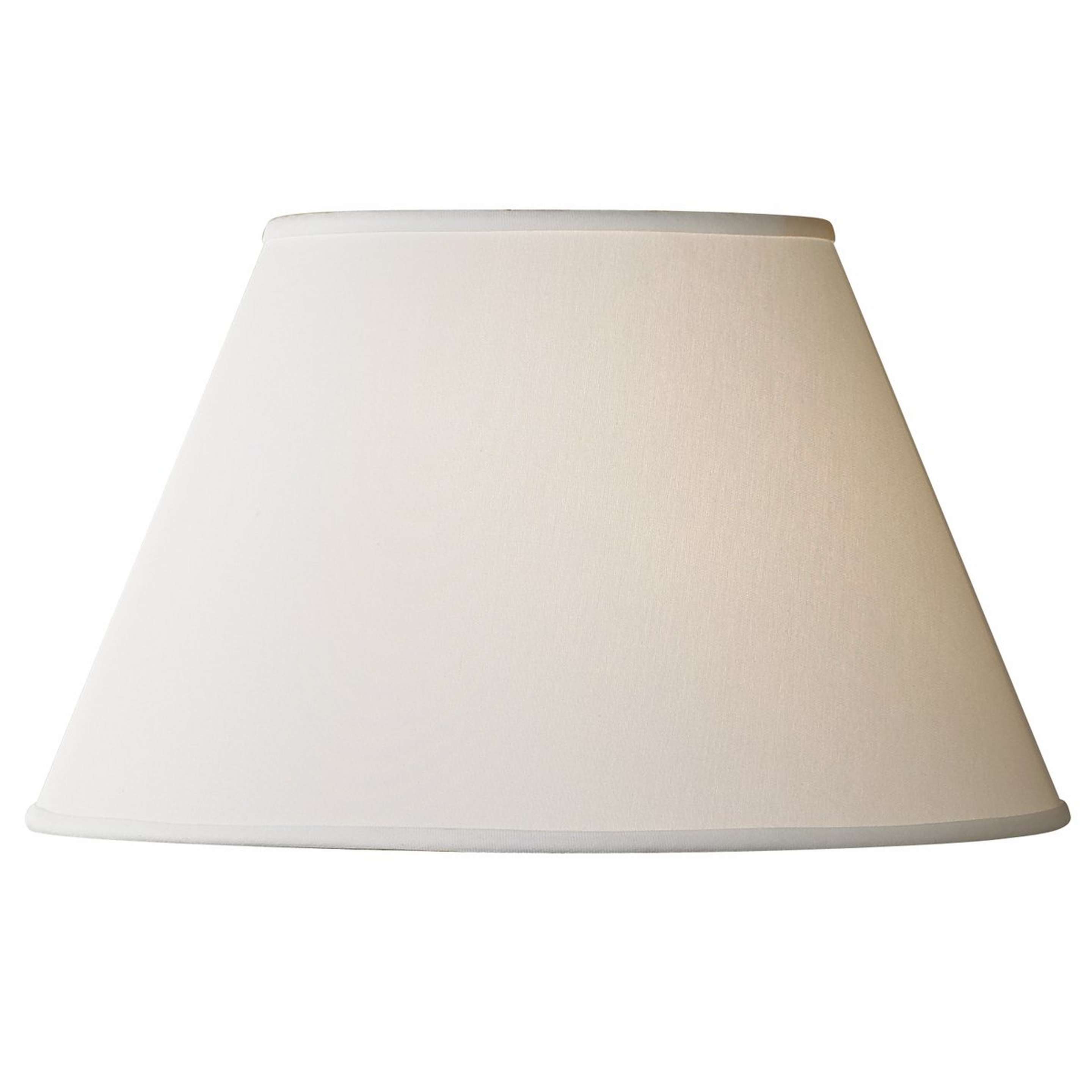 A 17" Flared Cotton Shade with White color