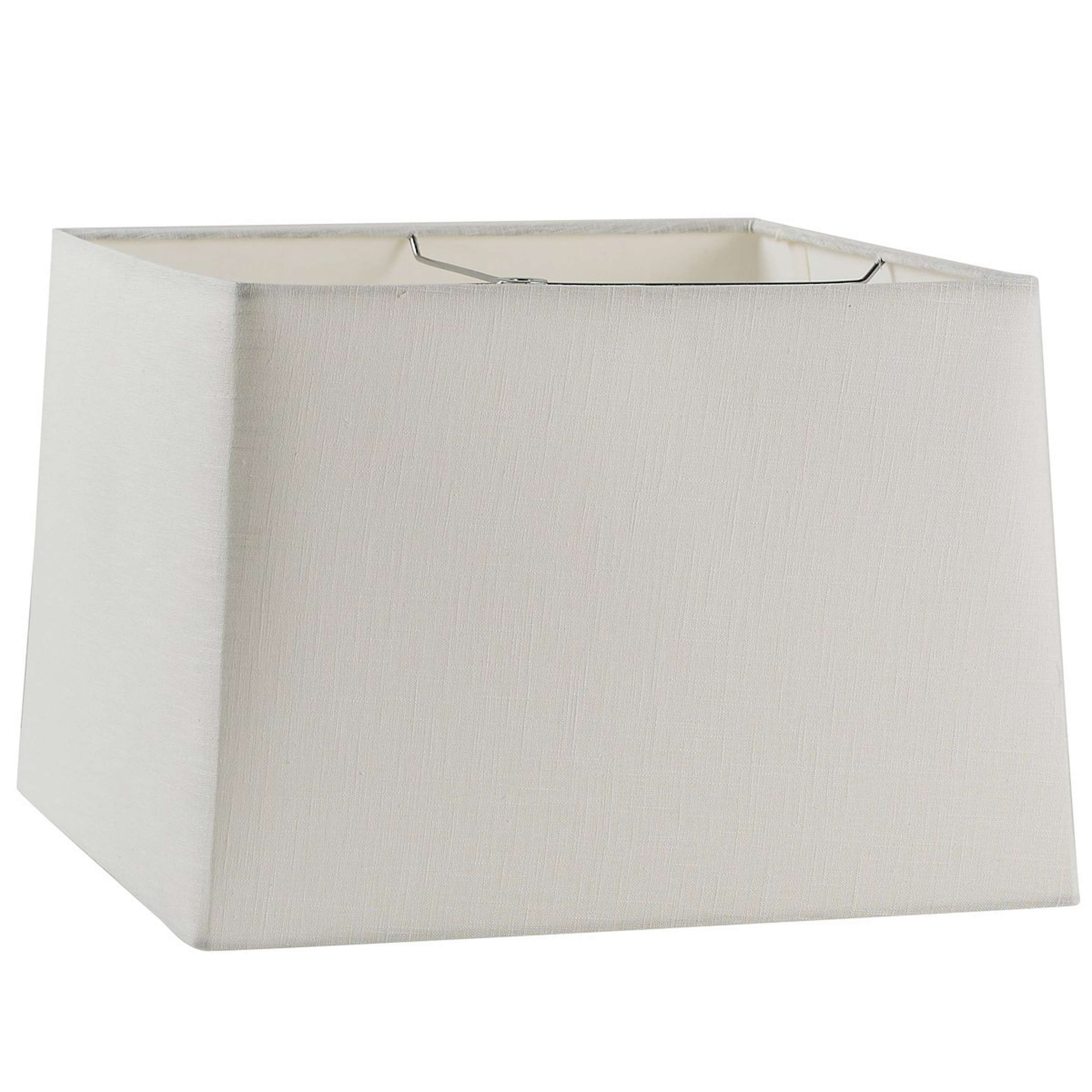 A 12" Linen Square Lampshade with Cream color