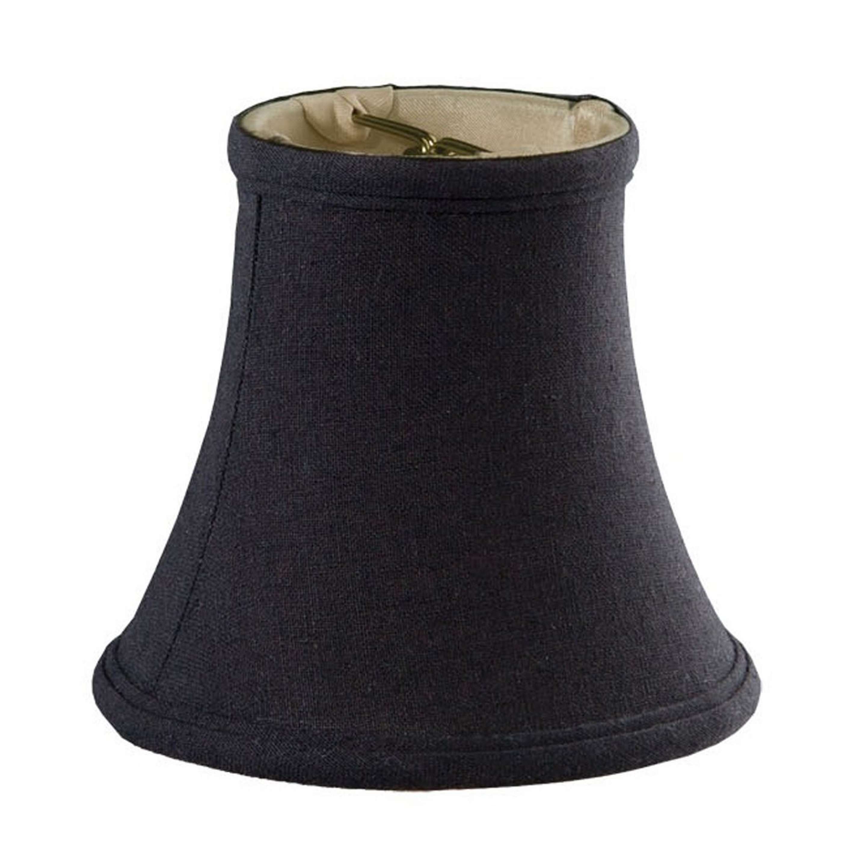A 5" Classic Bell Chandelier Shade with Black color