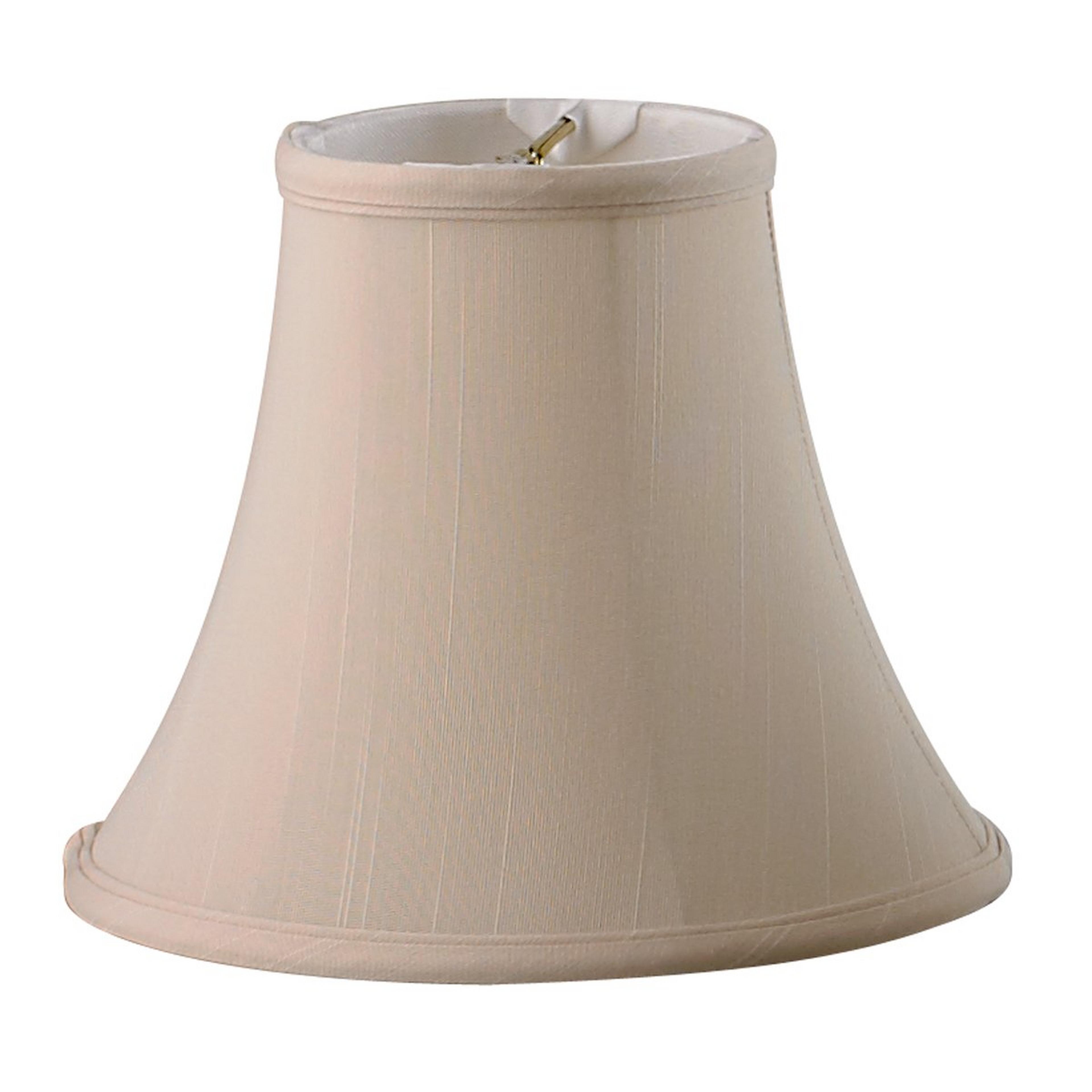 A 6" Classic Bell Chandelier Shade with Beige color